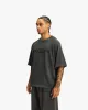 ACID WASHED TEE DARK GREY sold by vicinity