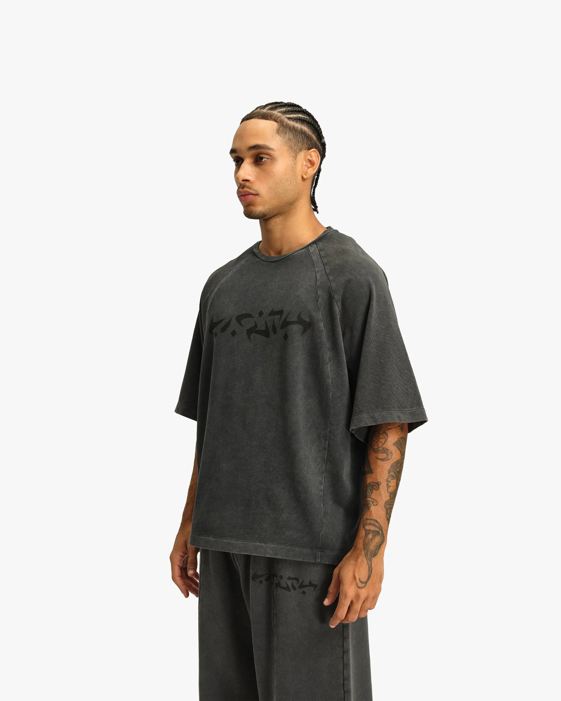 ACID WASHED TEE DARK GREY sold by vicinity product image thumbnail 4
