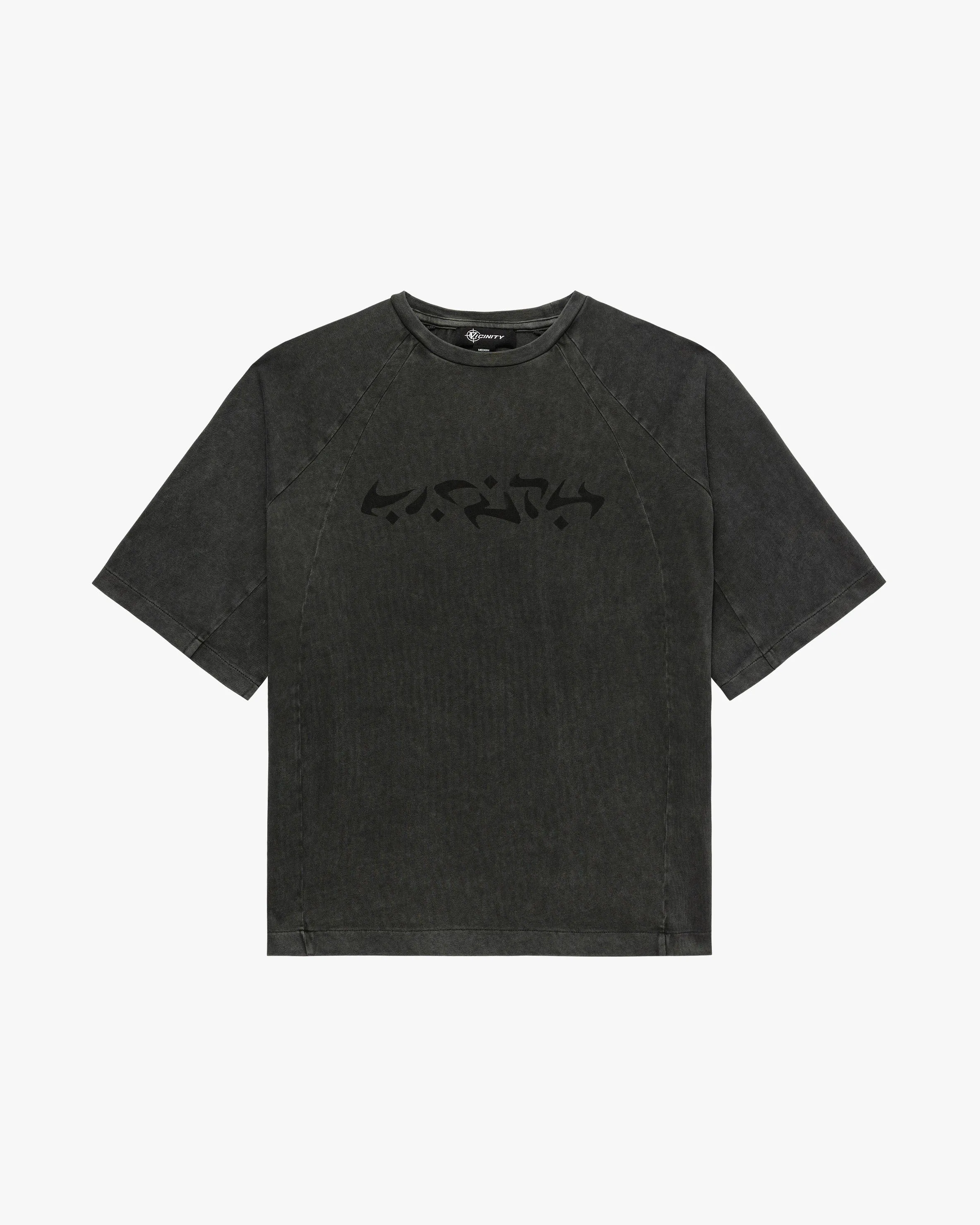 ACID WASHED TEE DARK GREY sold by vicinity