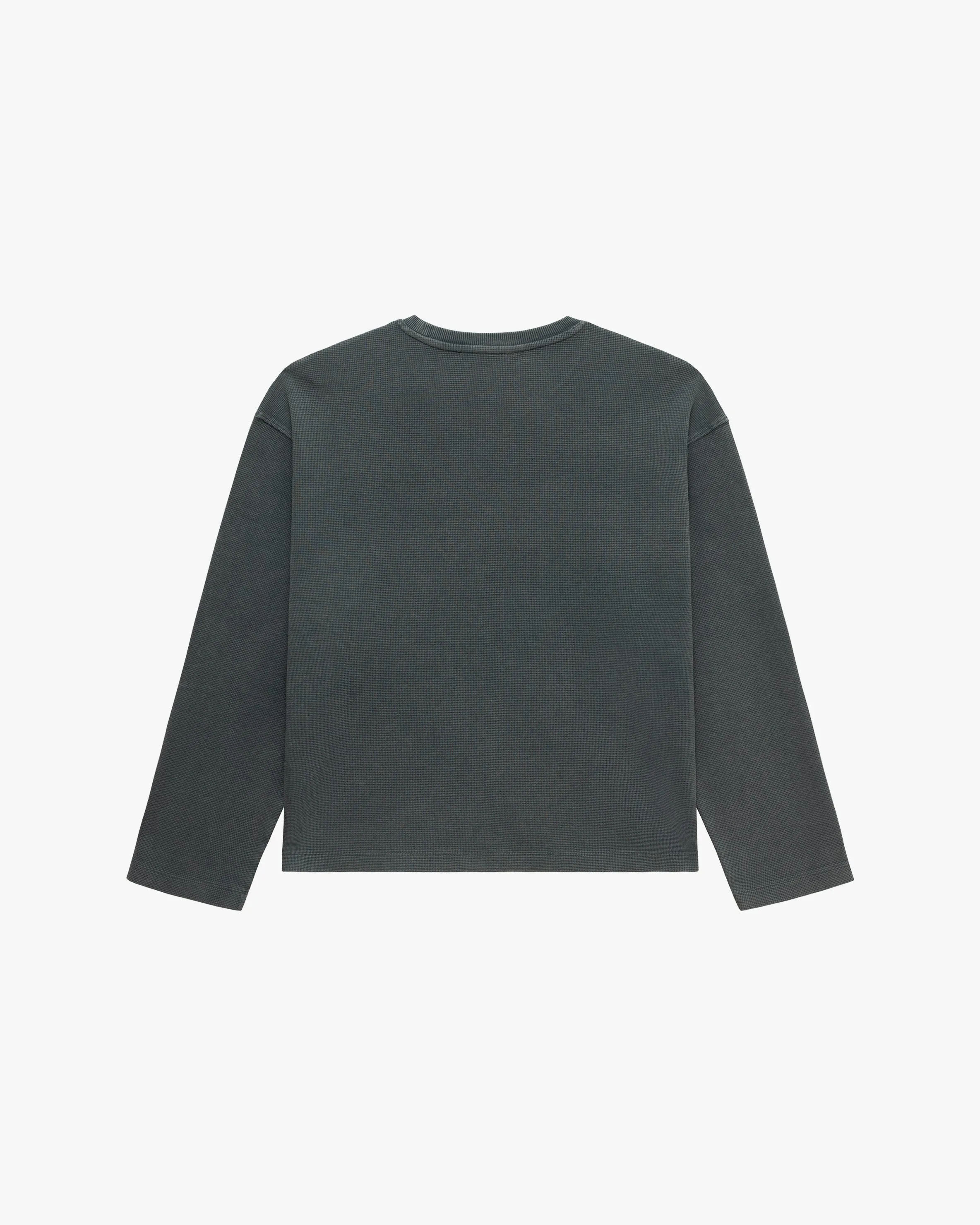 ACID WASHED WAFFLE LONGSLEEVE DARK GREY sold by vicinity product image thumbnail 3