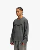 ACID WASHED WAFFLE LONGSLEEVE LIGHT GREY sold by vicinity