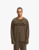 ACID WASHED WAFFLE LONGSLEEVE BROWN sold by vicinity