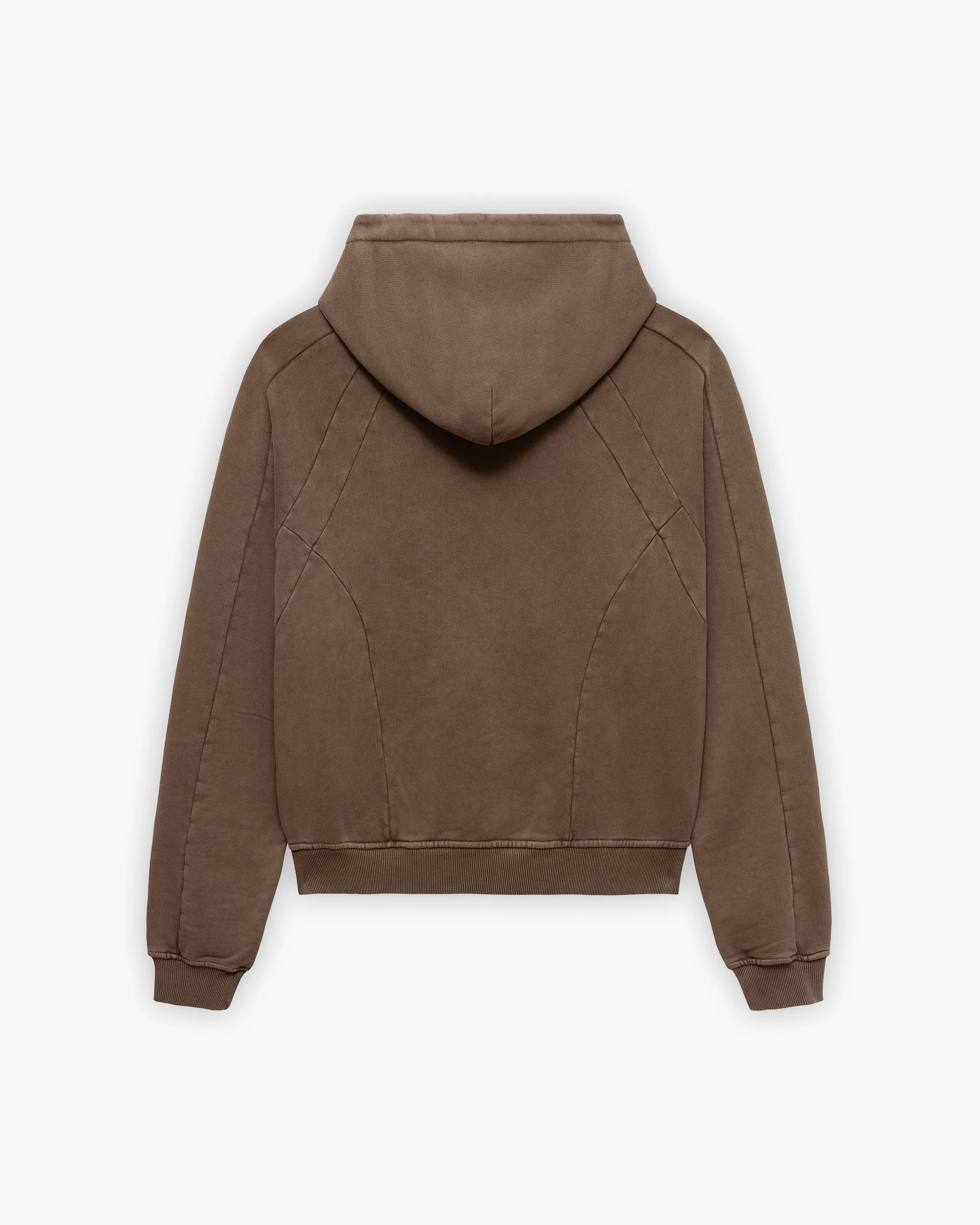 ACID WASHED HOODIE BROWN sold by vicinity product image thumbnail 3