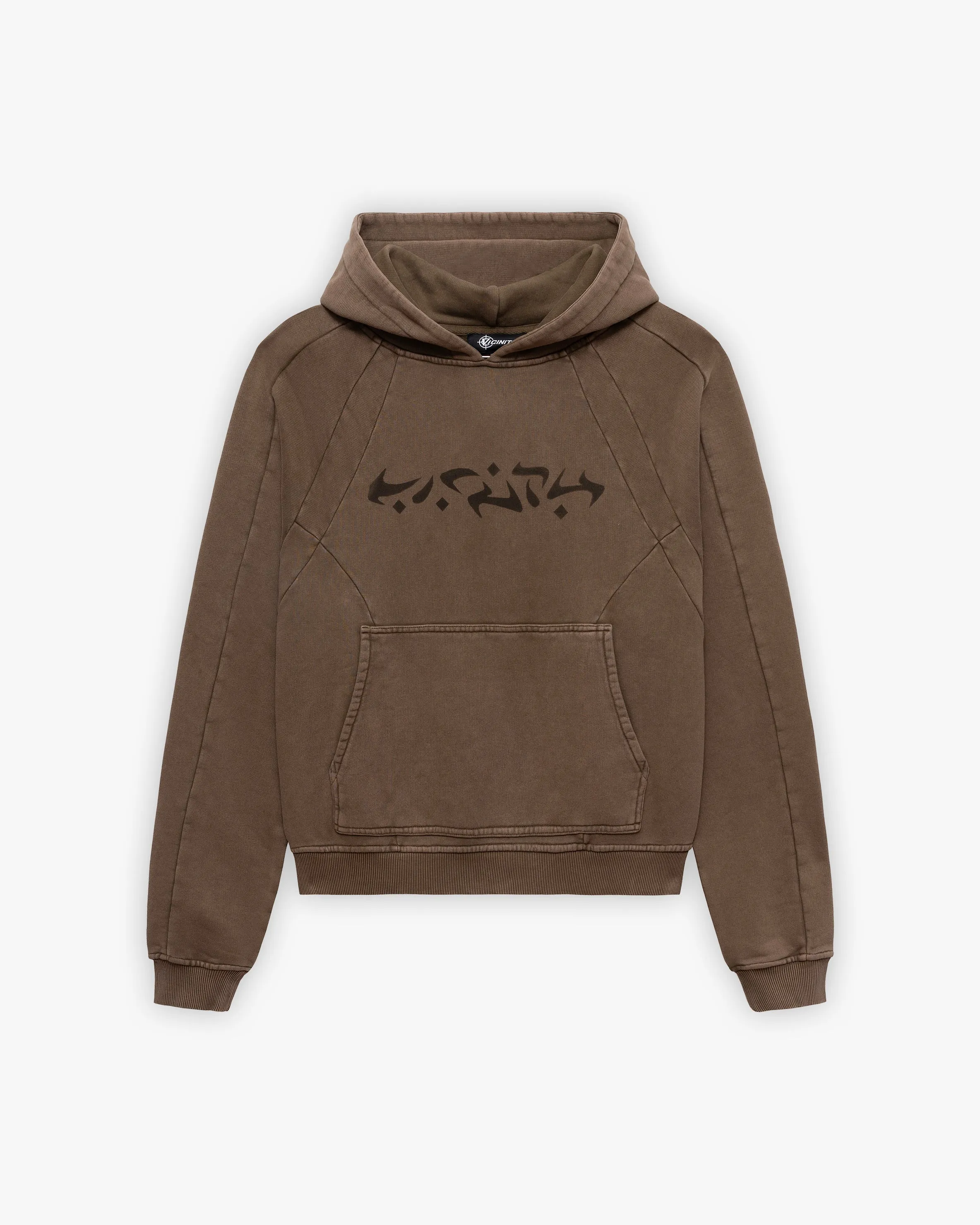 ACID WASHED HOODIE BROWN sold by vicinity
