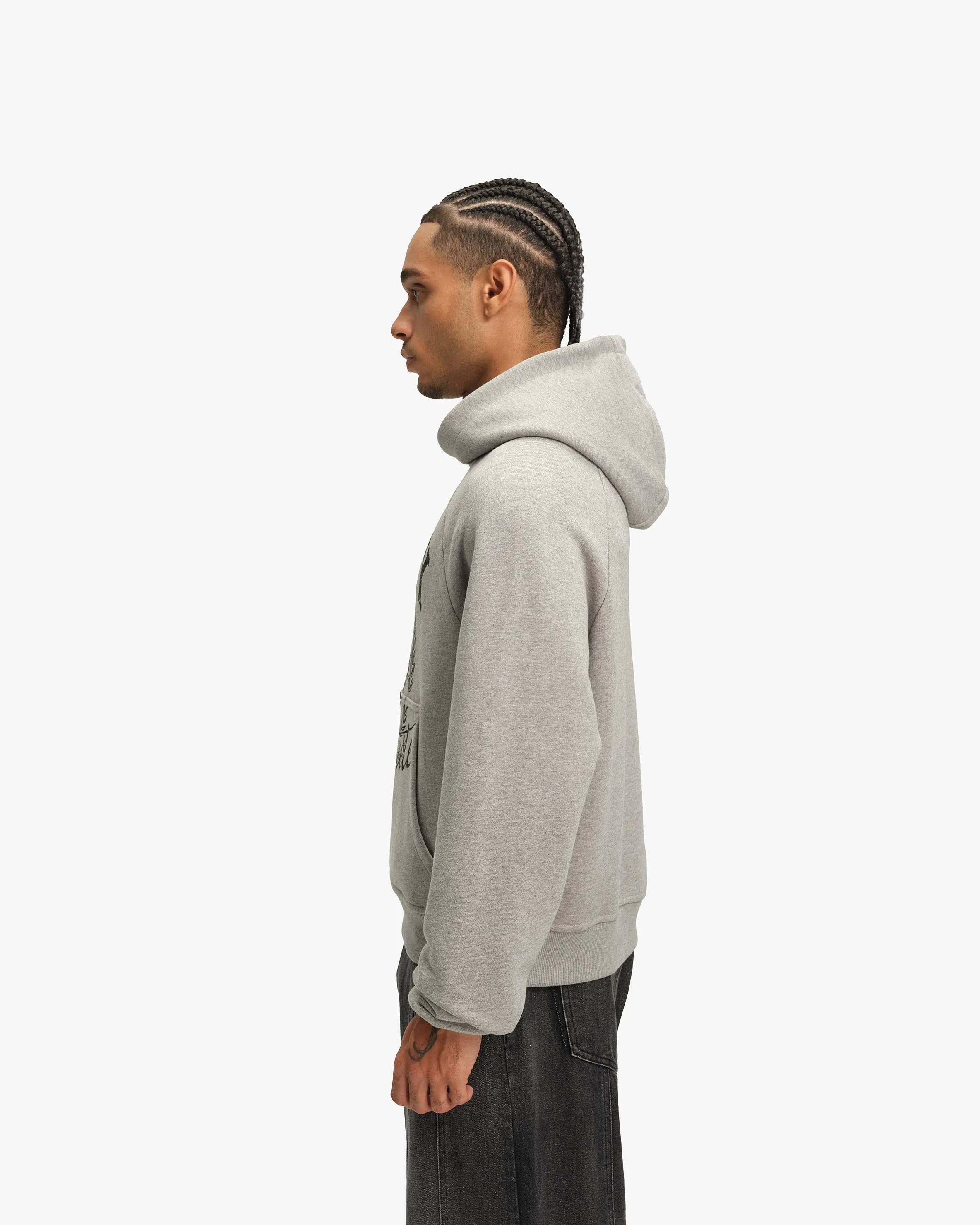 INSTITUTE HOODIE GREY MELANGE sold by vicinity product image thumbnail 5