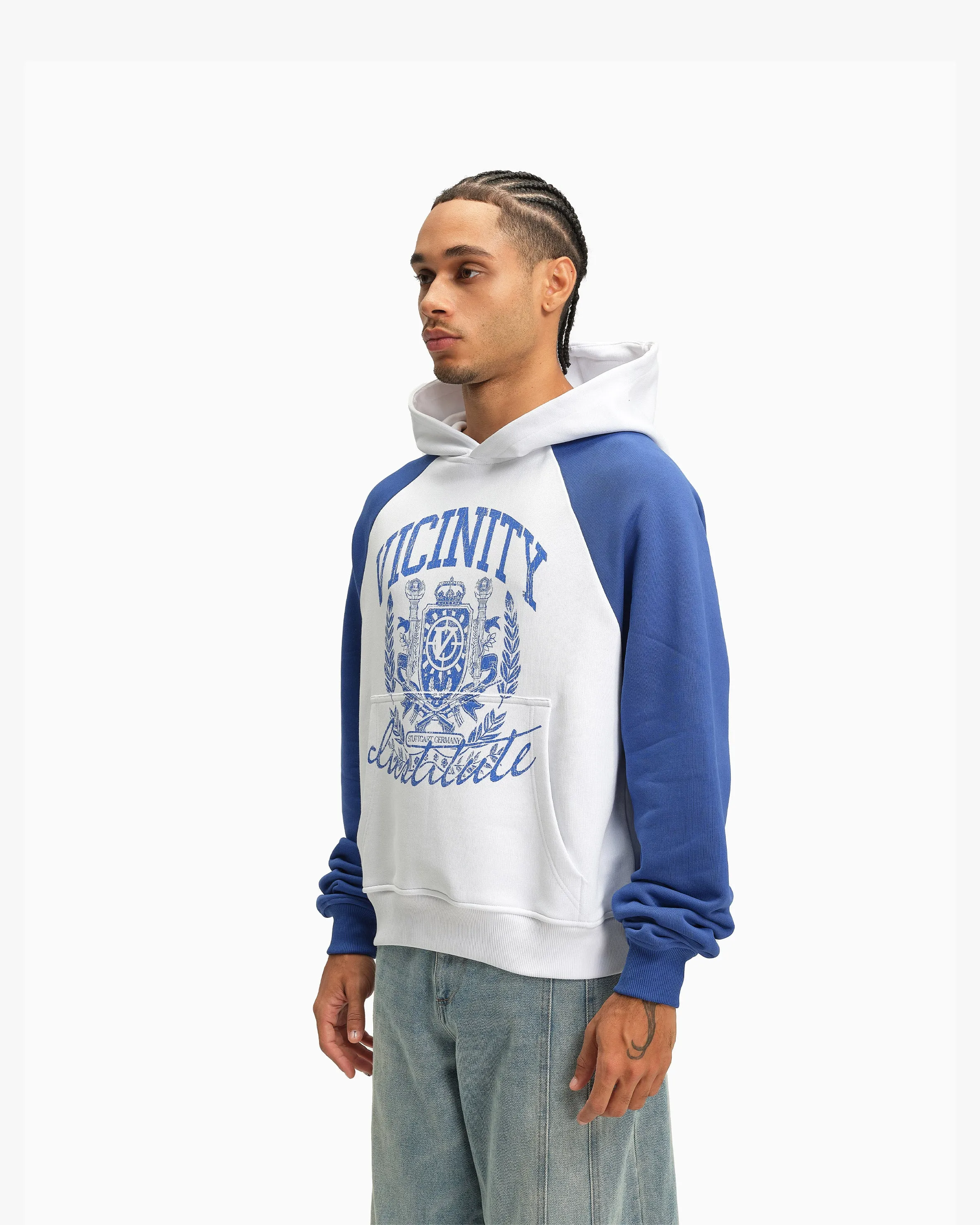 INSTITUTE HOODIE WHITE/BLUE sold by vicinity product image thumbnail 4