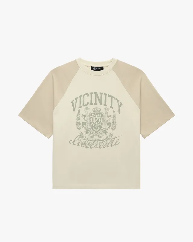 INSTITUTE TEE BEIGE sold by vicinity