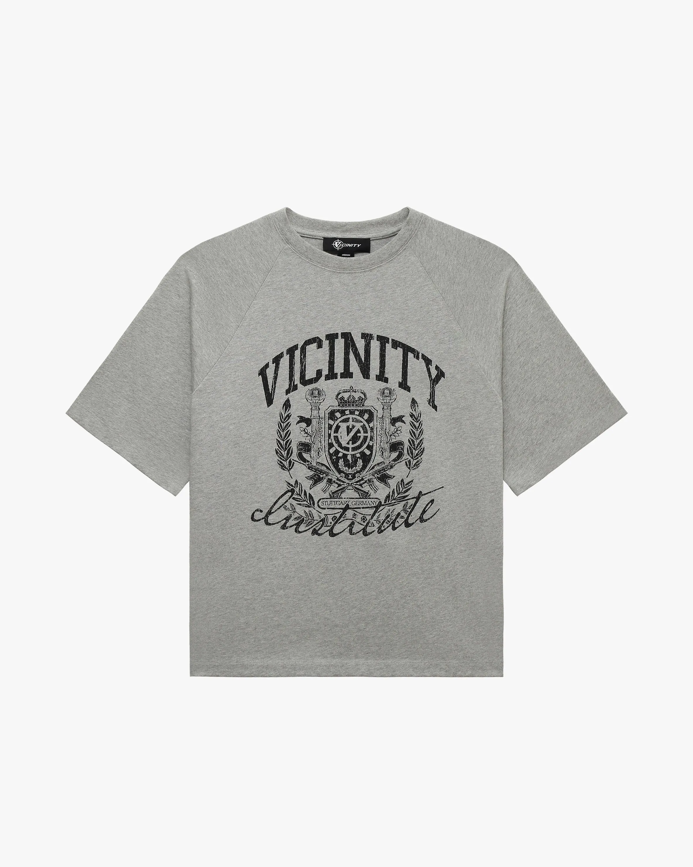INSTITUTE TEE GREY MELANGE sold by vicinity