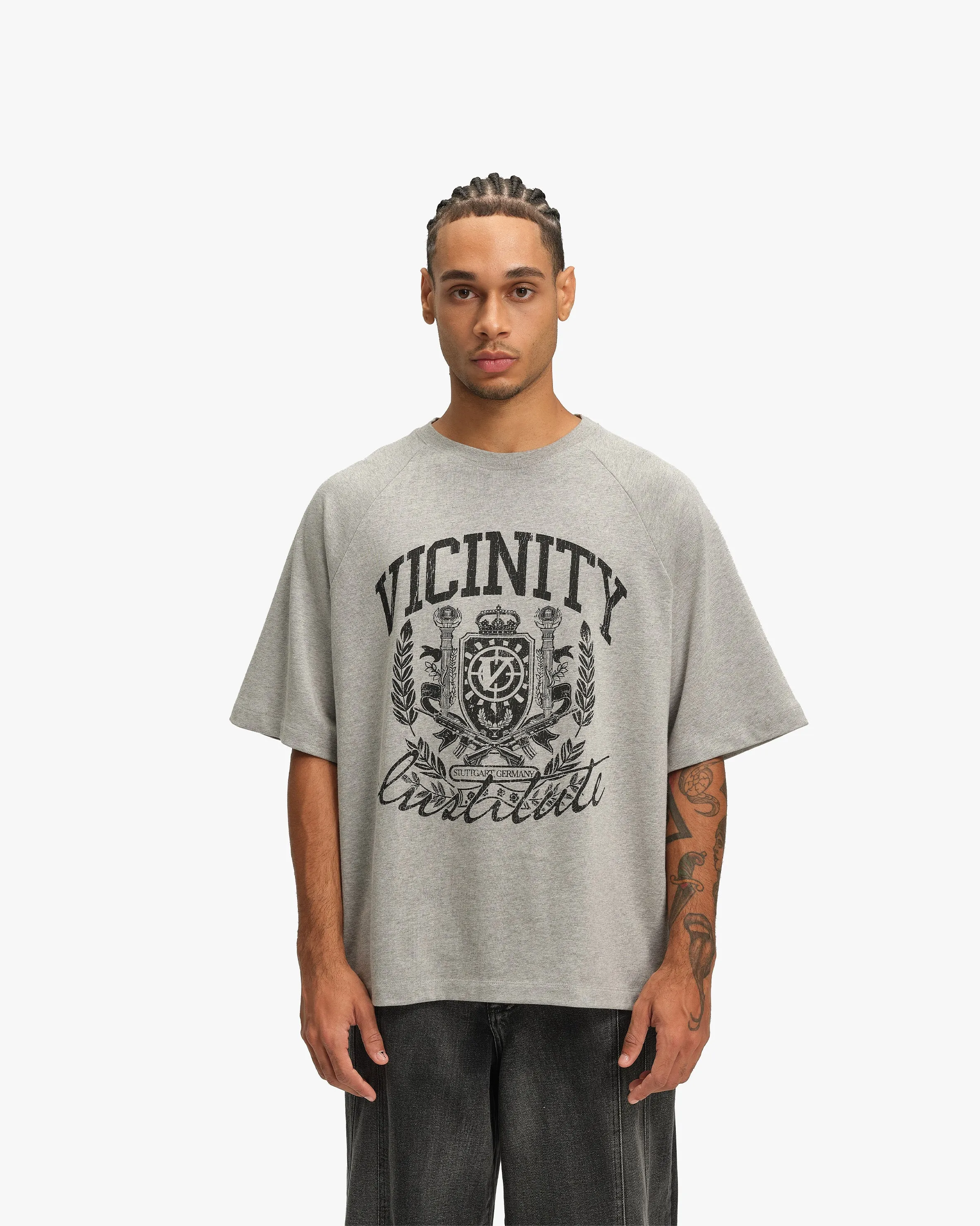 INSTITUTE TEE GREY MELANGE sold by vicinity product image thumbnail 2