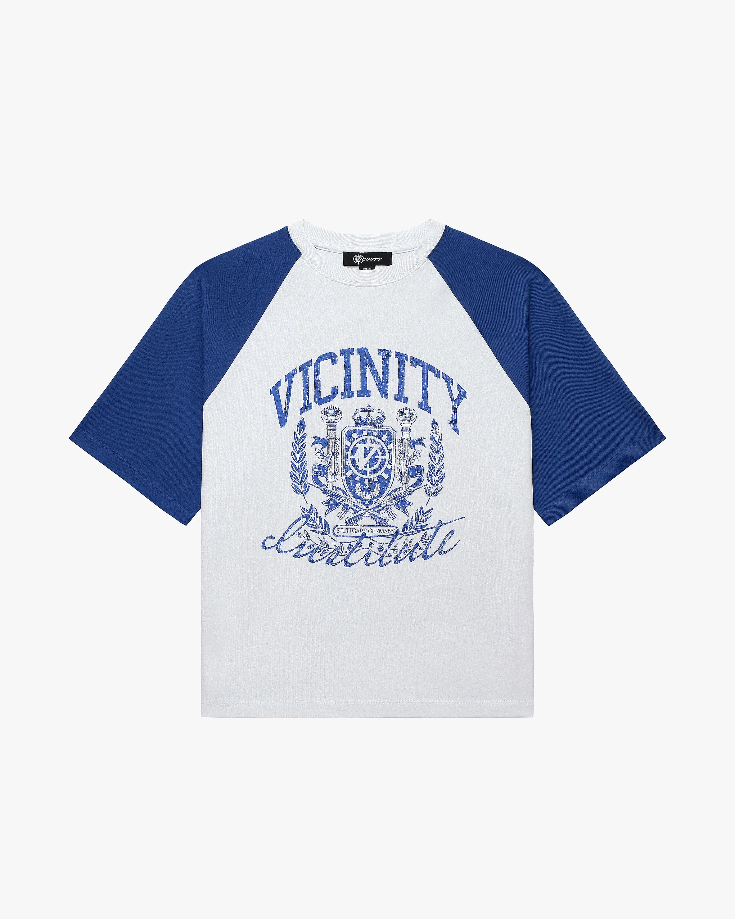 INSTITUTE TEE WHITE/BLUE sold by vicinity