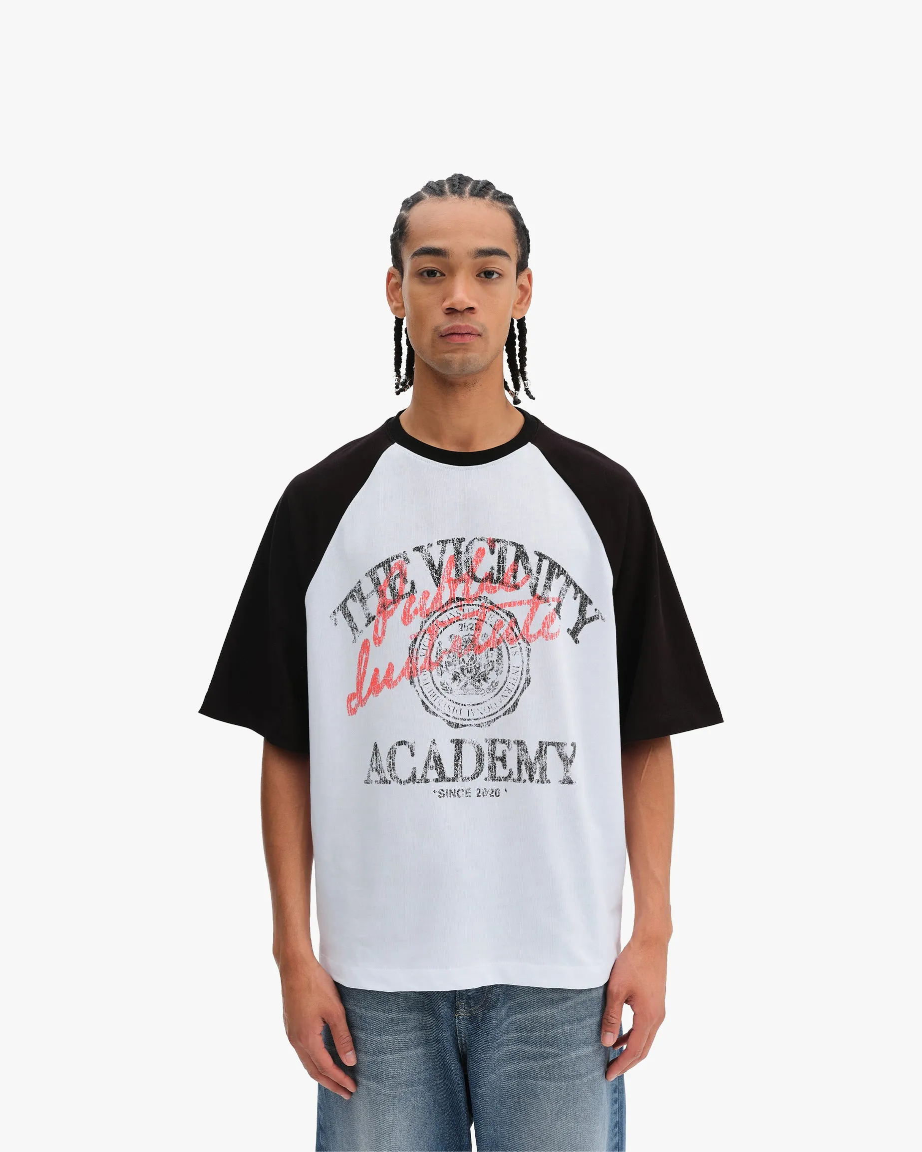 BICOLOR PUBLIC INSTITUTE TEE BLACK/WHITE sold by vicinity product image thumbnail 2