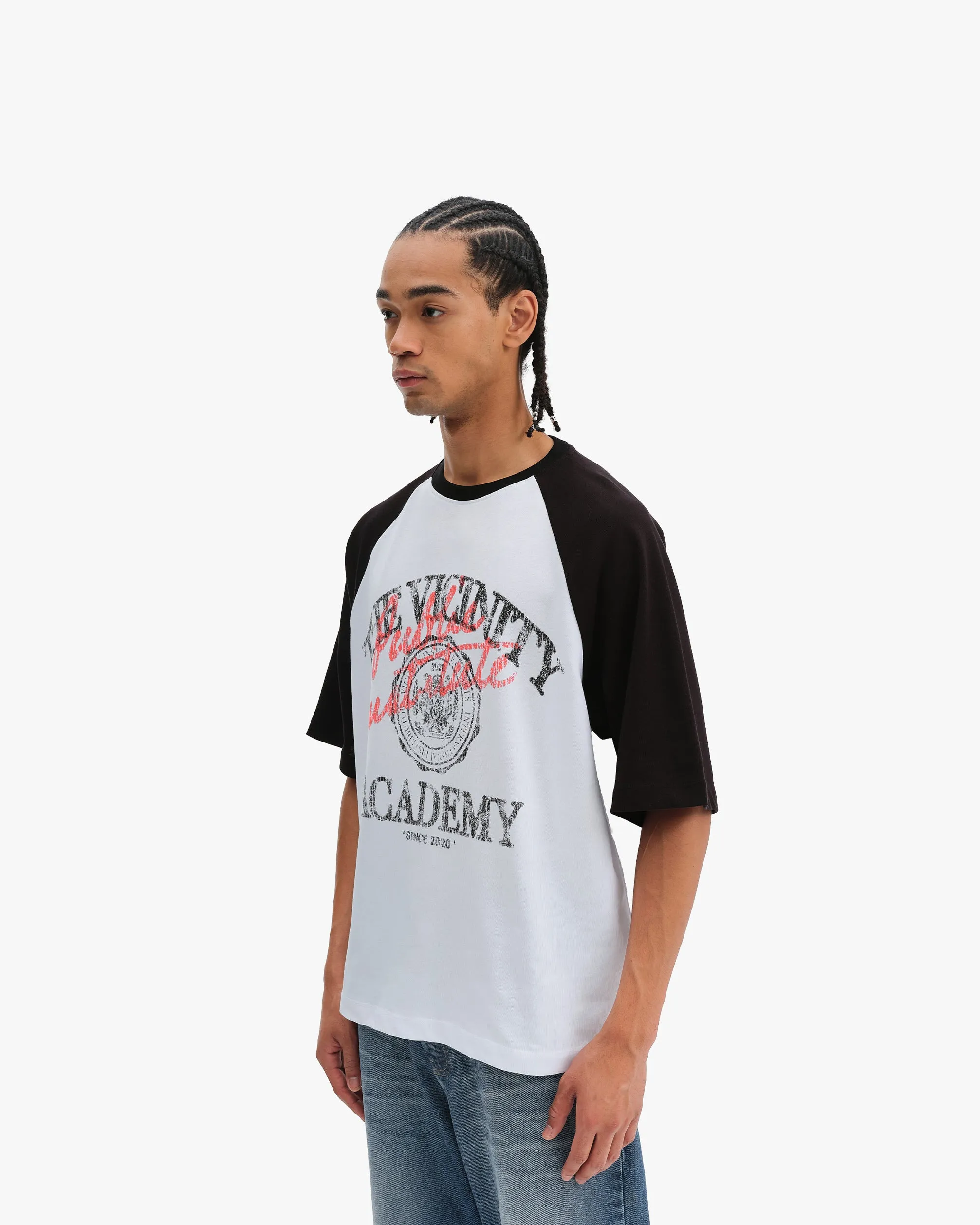 BICOLOR PUBLIC INSTITUTE TEE BLACK/WHITE sold by vicinity product image thumbnail 3