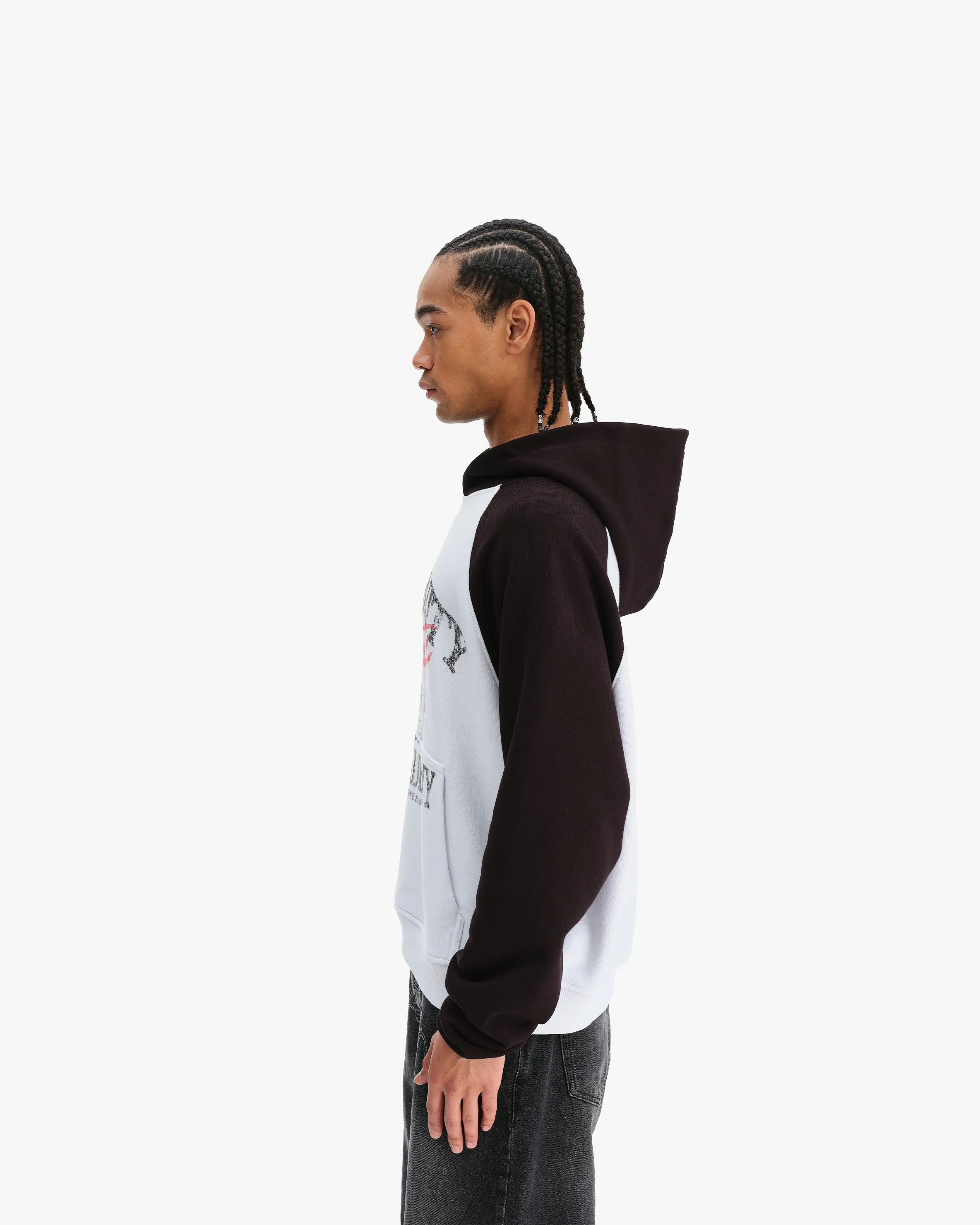 BICOLOR PUBLIC INSTITUTE HOODIE BLACK/WHITE sold by vicinity product image thumbnail 4
