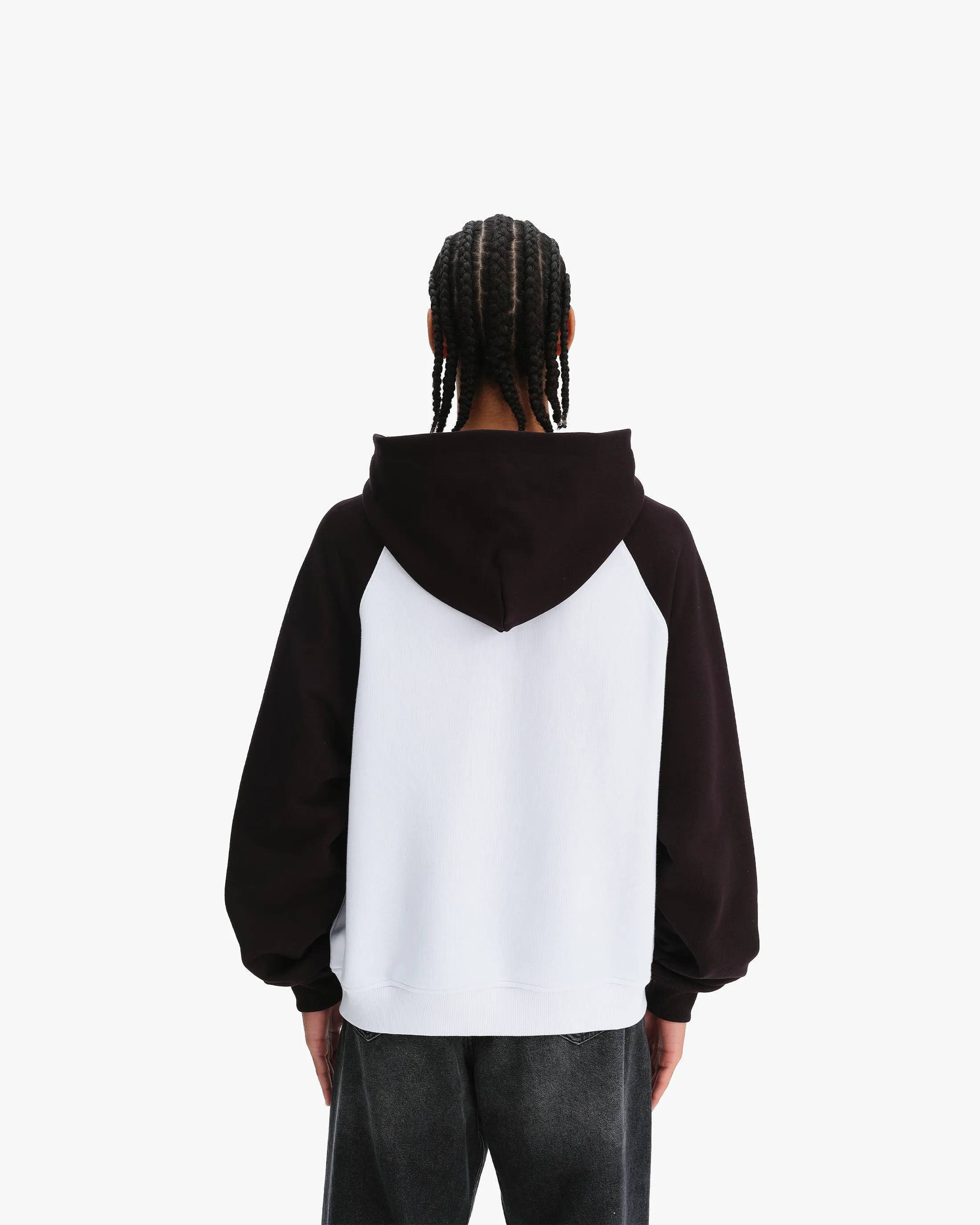 BICOLOR PUBLIC INSTITUTE HOODIE BLACK/WHITE sold by vicinity product image thumbnail 5
