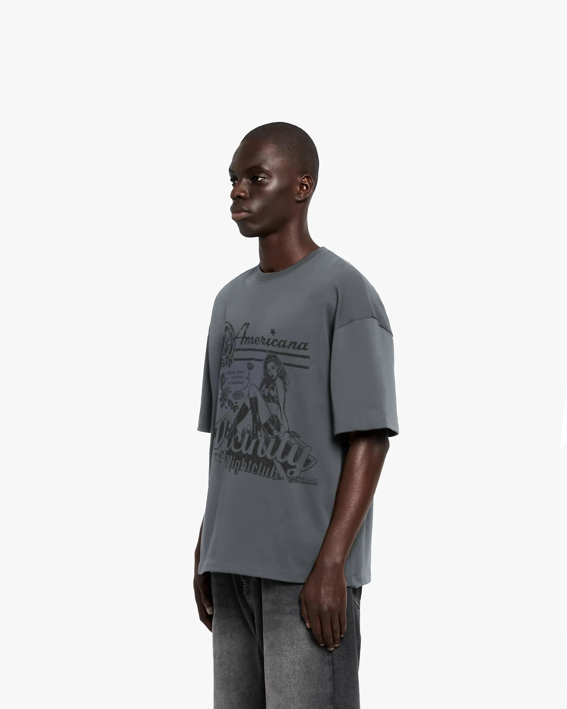NIGHTCLUB TEE DARK GREY sold by vicinity product image thumbnail 3