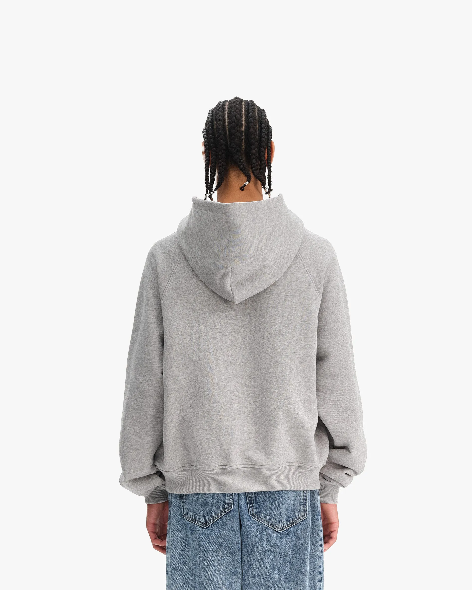 EAGLE TATTOO HOODIE MELANGE GREY sold by vicinity product image thumbnail 5