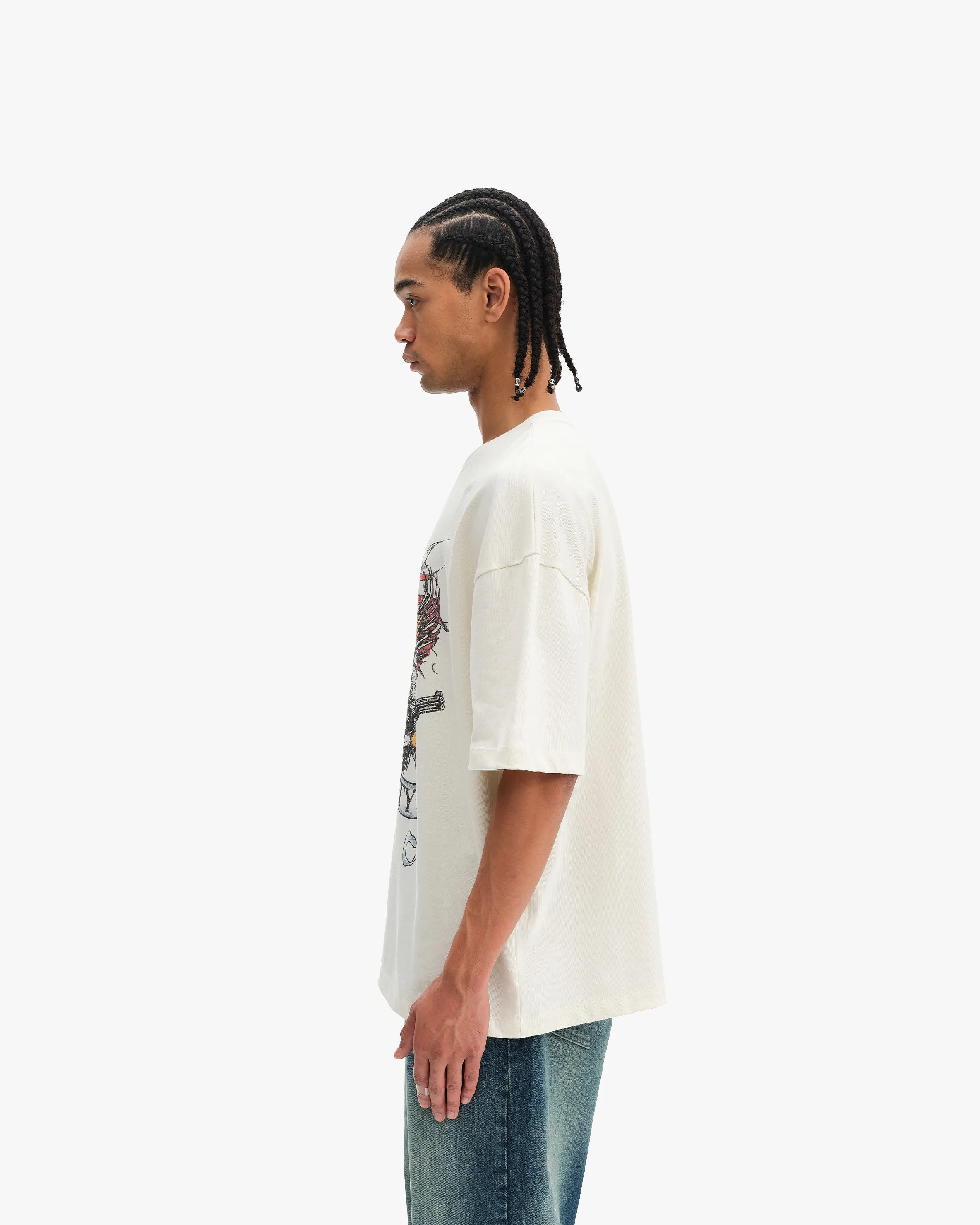 EAGLE TATTOO TEE BEIGE sold by vicinity product image thumbnail 4