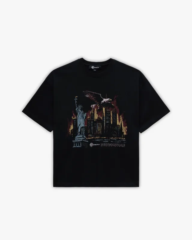 LIBERTY BURNS TEE VINTAGE WASH sold by vicinity