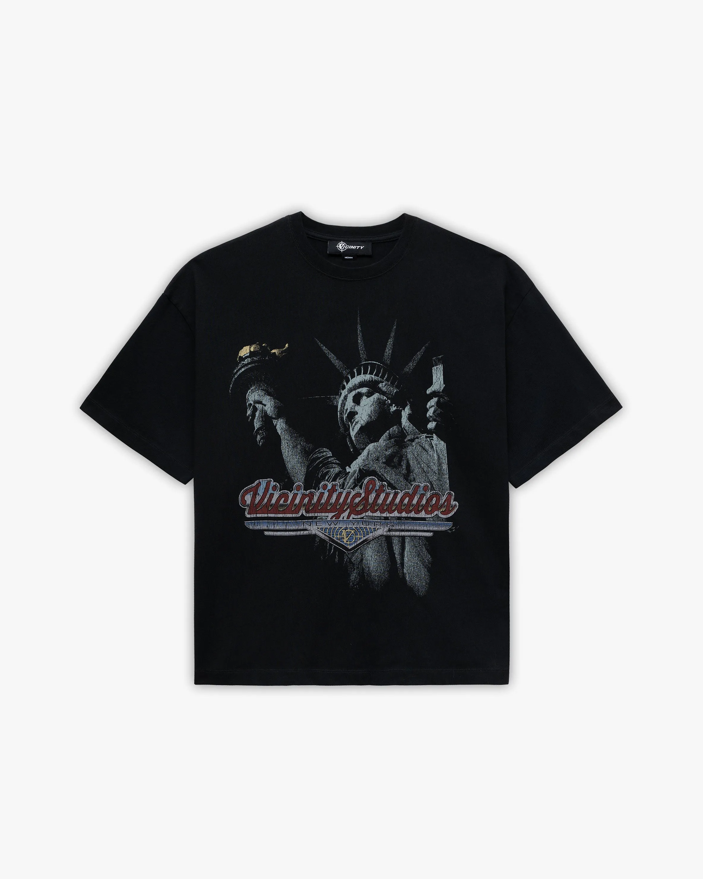 LADY LIBERTY TEE VINTAGE WASH sold by vicinity