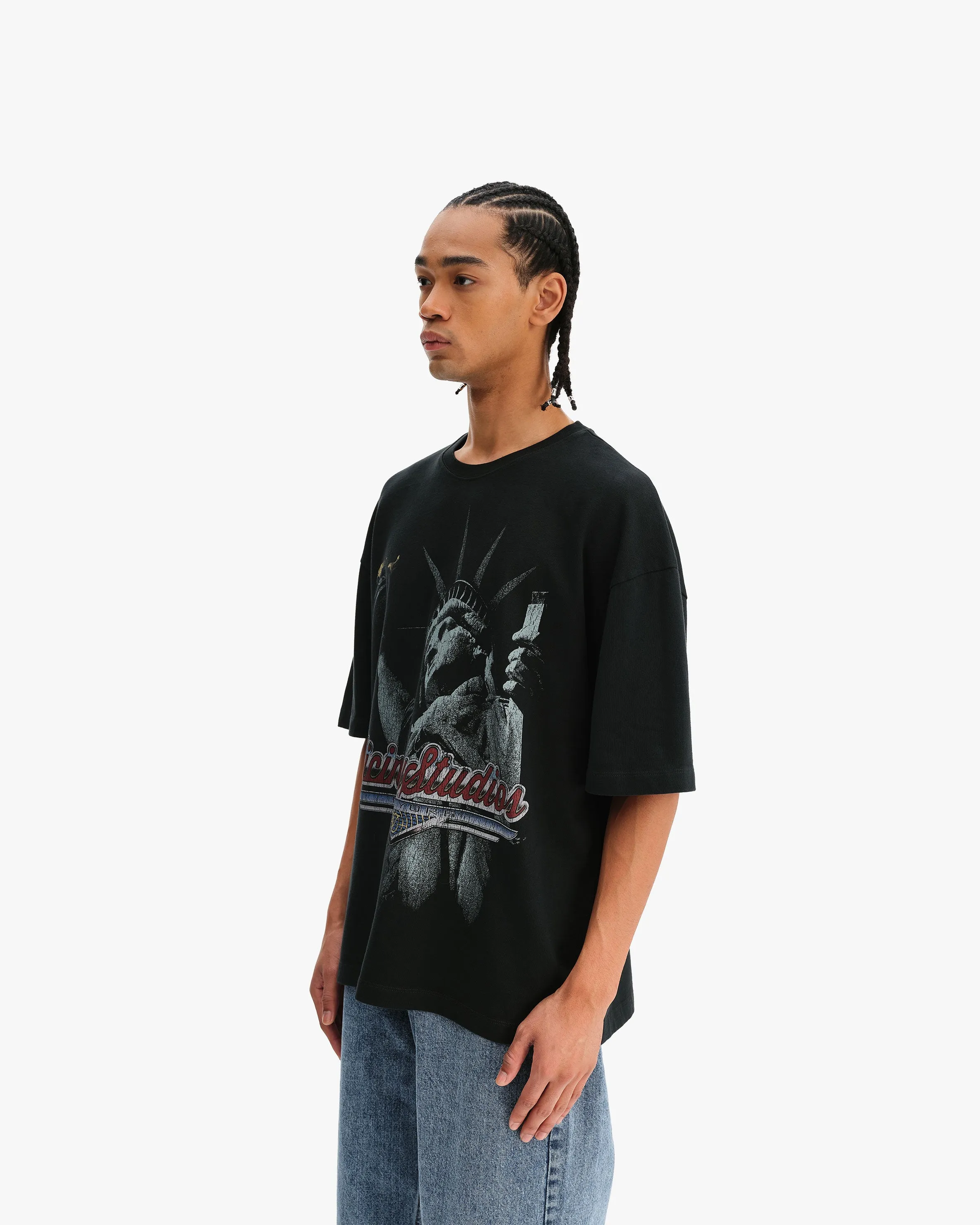 LADY LIBERTY TEE VINTAGE WASH sold by vicinity product image thumbnail 3