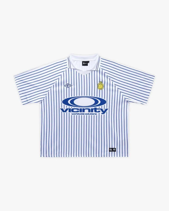 HALA VICI JERSEY WHITE/BLUE sold by vicinity
