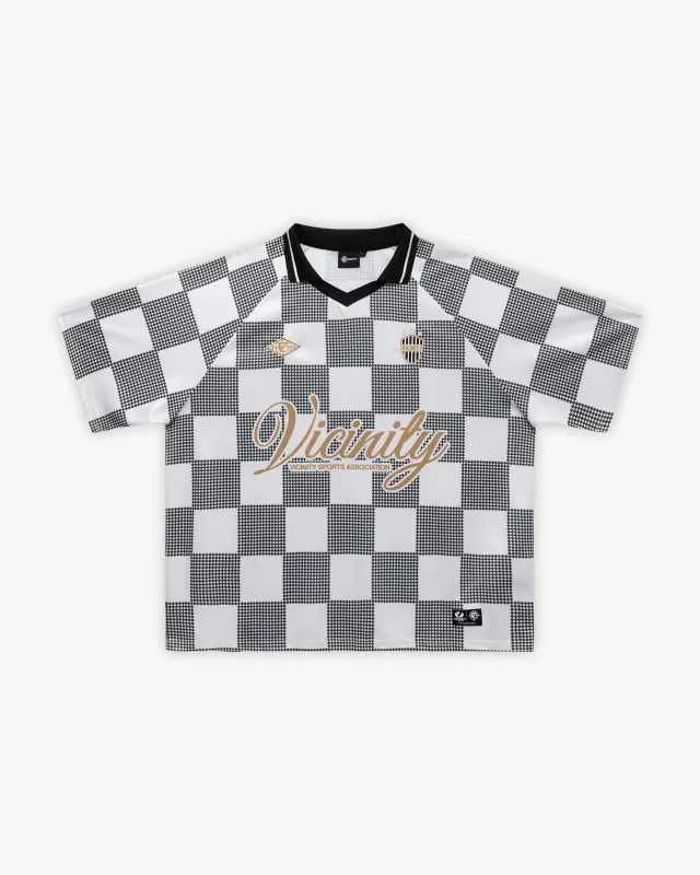 CARO CHECKER JERSEY BLACK/WHITE sold by vicinity