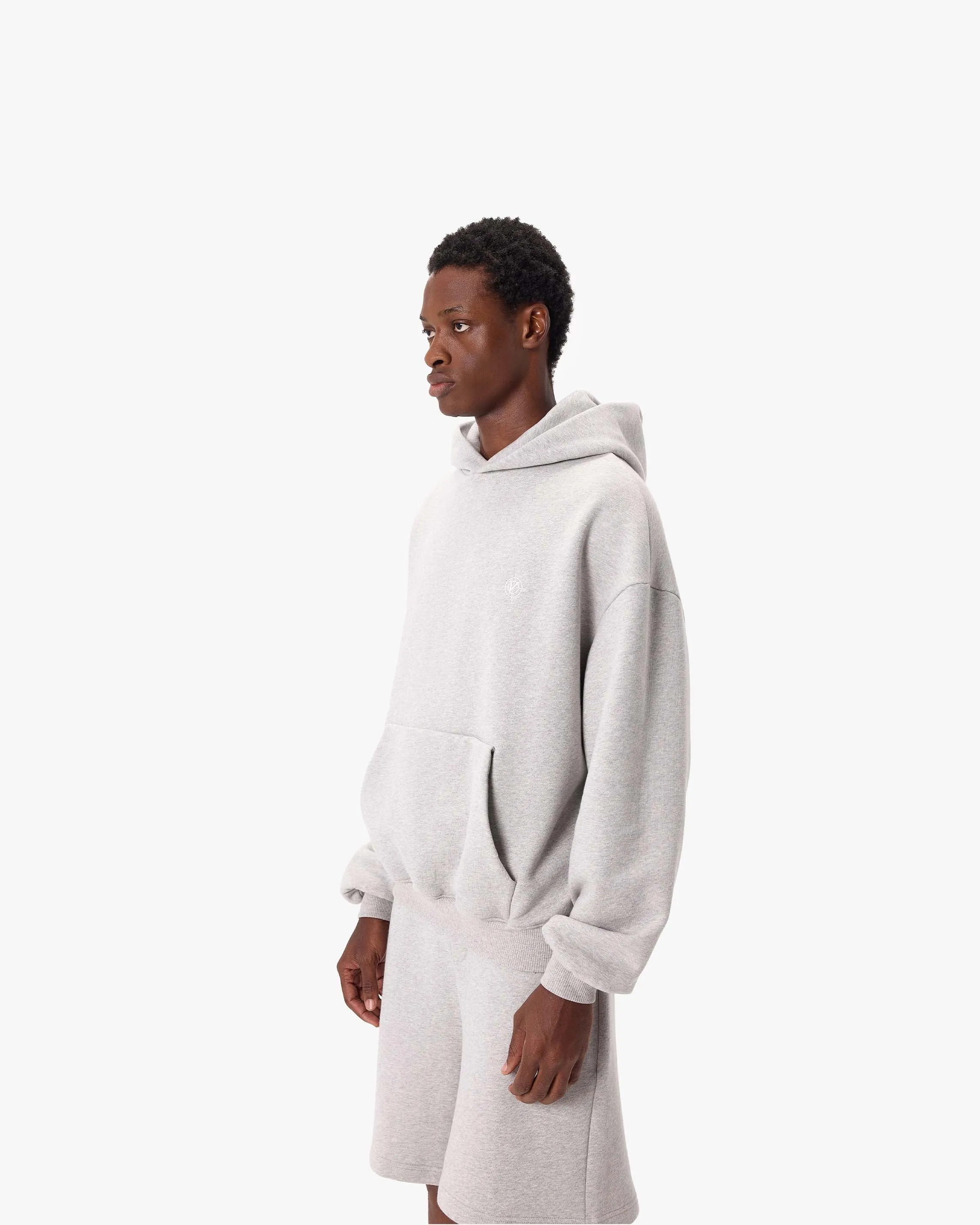 SOFTS HOODIE GREY MELANGE sold by vicinity product image thumbnail 3