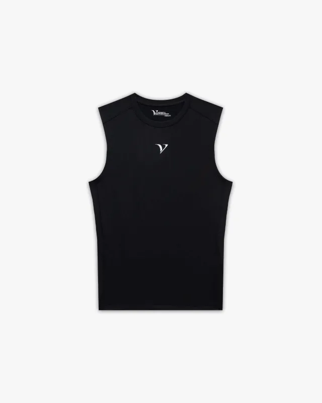 ACTIVEWEAR COMPRESSION TANKTOP BLACK sold by vicinity