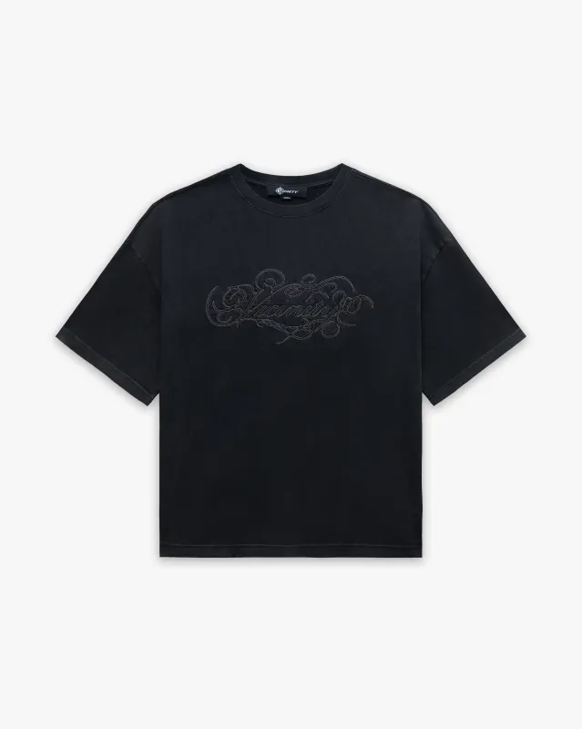 SIGNATURE TEE VINTAGE BLACK sold by vicinity