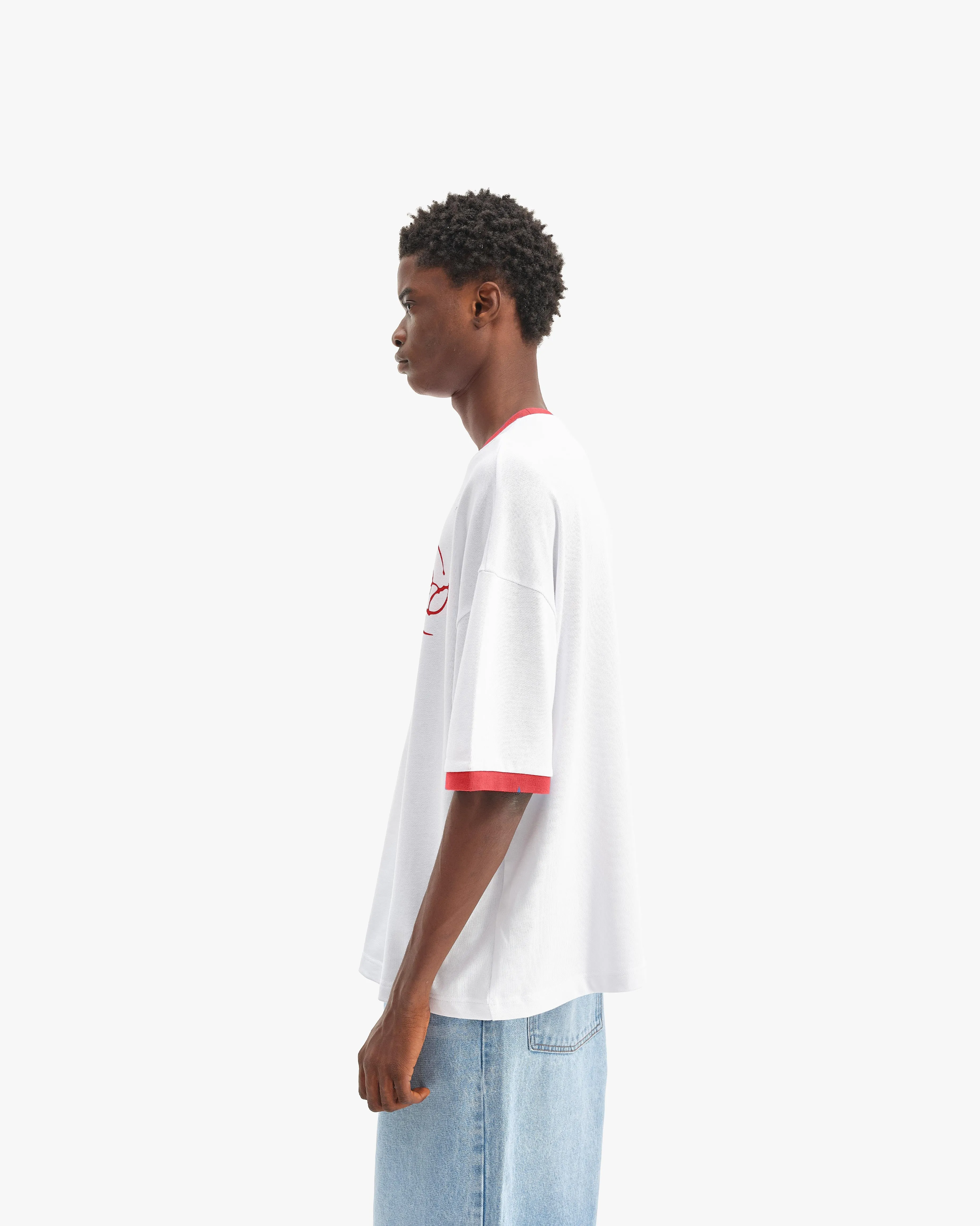 SIGNATURE TEE WHITE/RED sold by vicinity product image thumbnail 4
