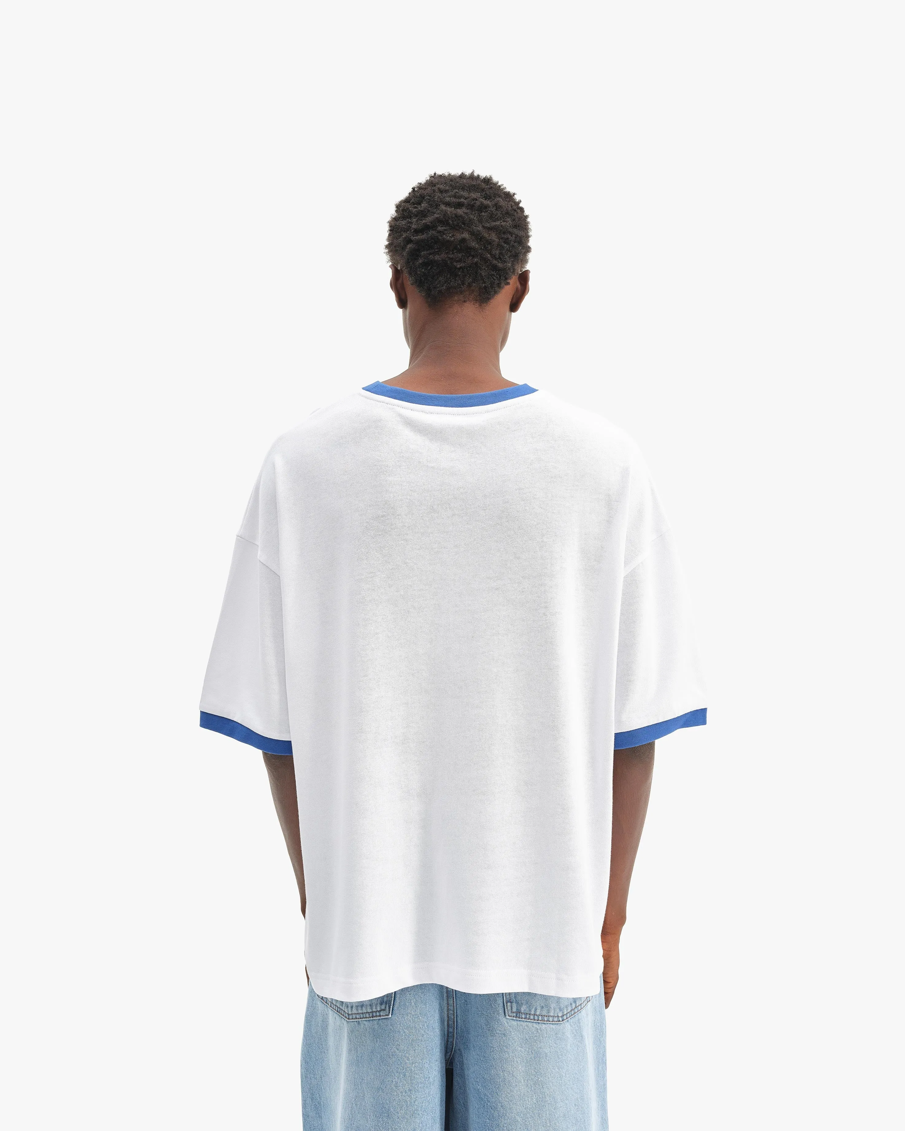 SIGNATURE TEE WHITE/BLUE sold by vicinity product image thumbnail 5