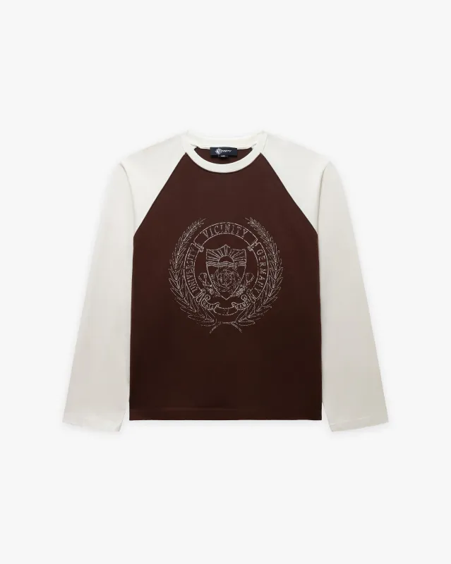 HALL OF FAME LONGSLEEVE BROWN/CREAM made by vicinity