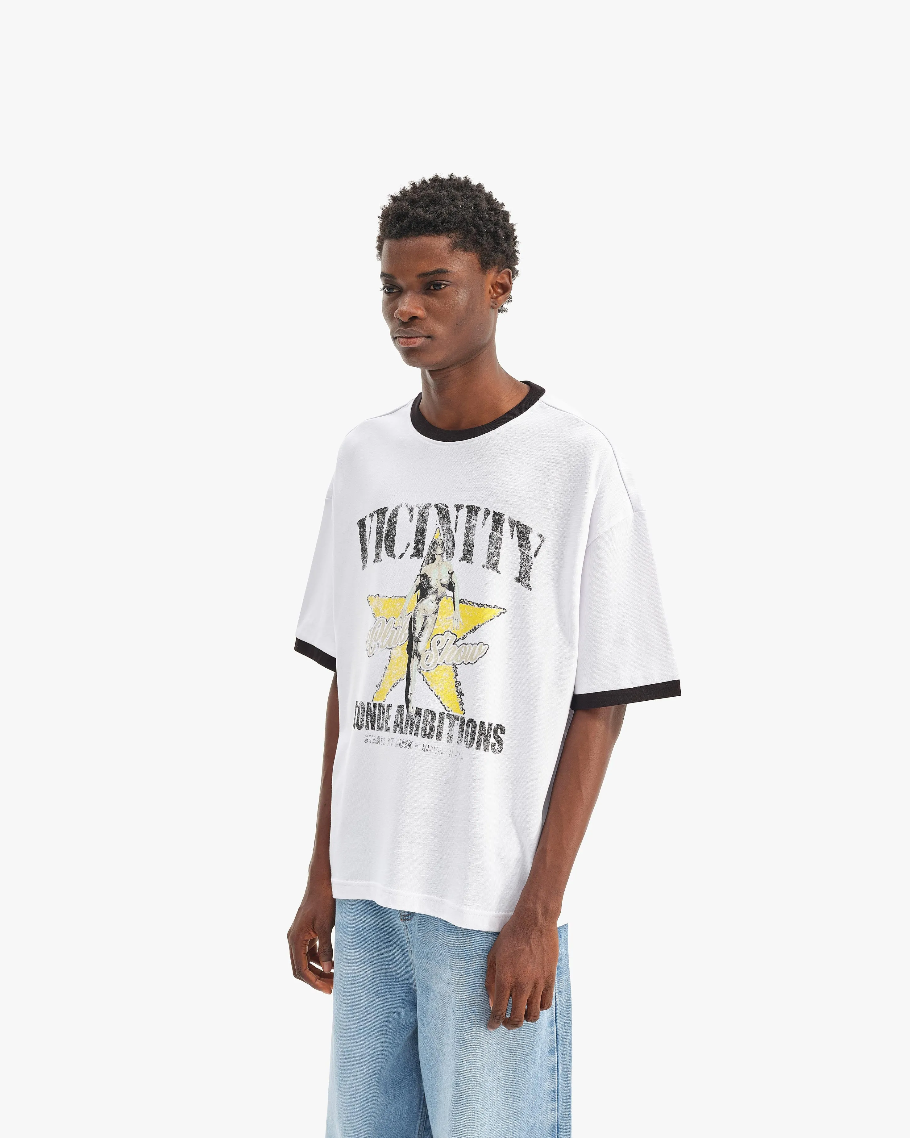 BLONDE AMBITIONS TEE WHITE sold by vicinity product image thumbnail 3