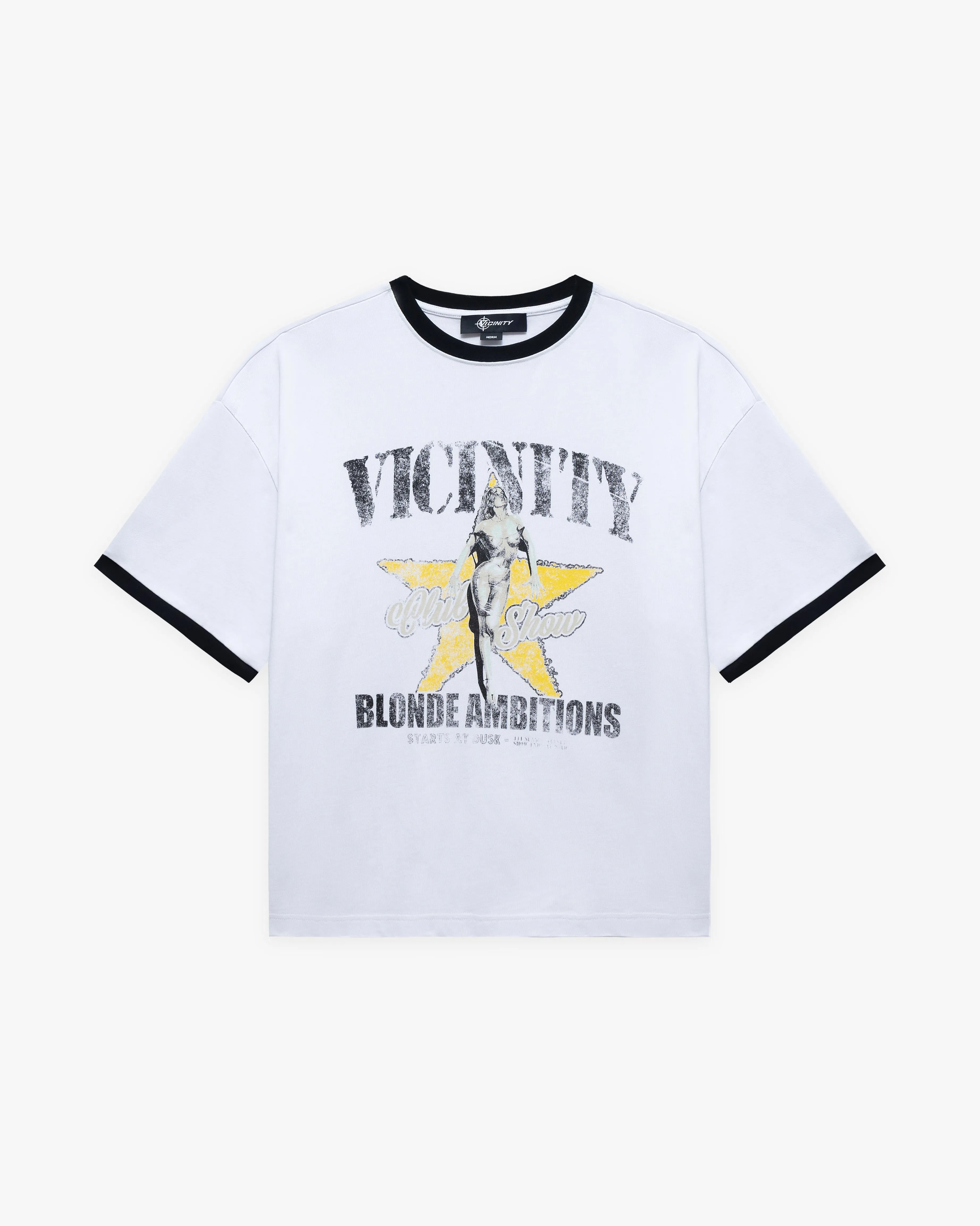 BLONDE AMBITIONS TEE WHITE sold by vicinity