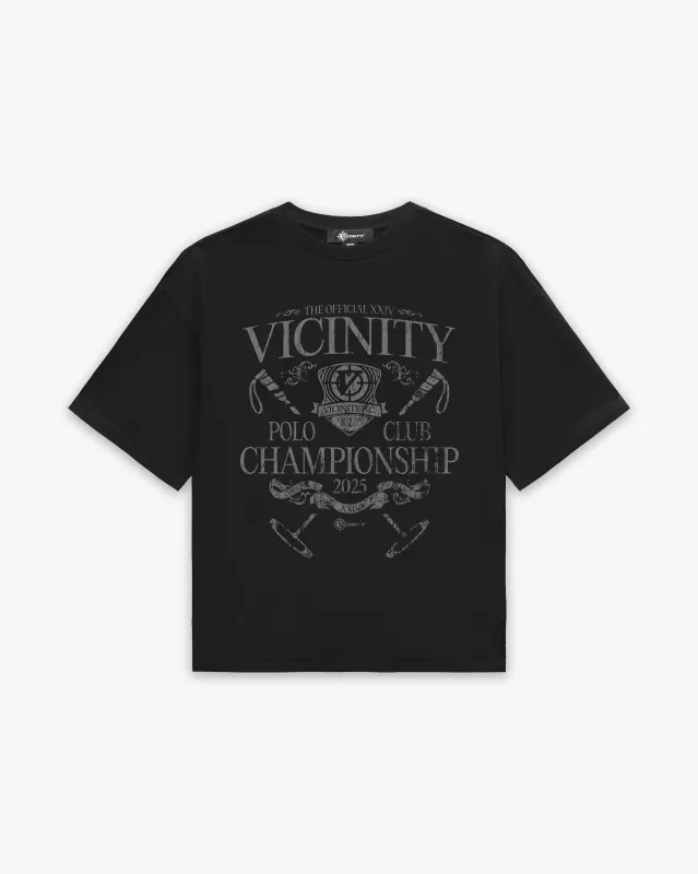 POLO CLUB TEE BLACK sold by vicinity