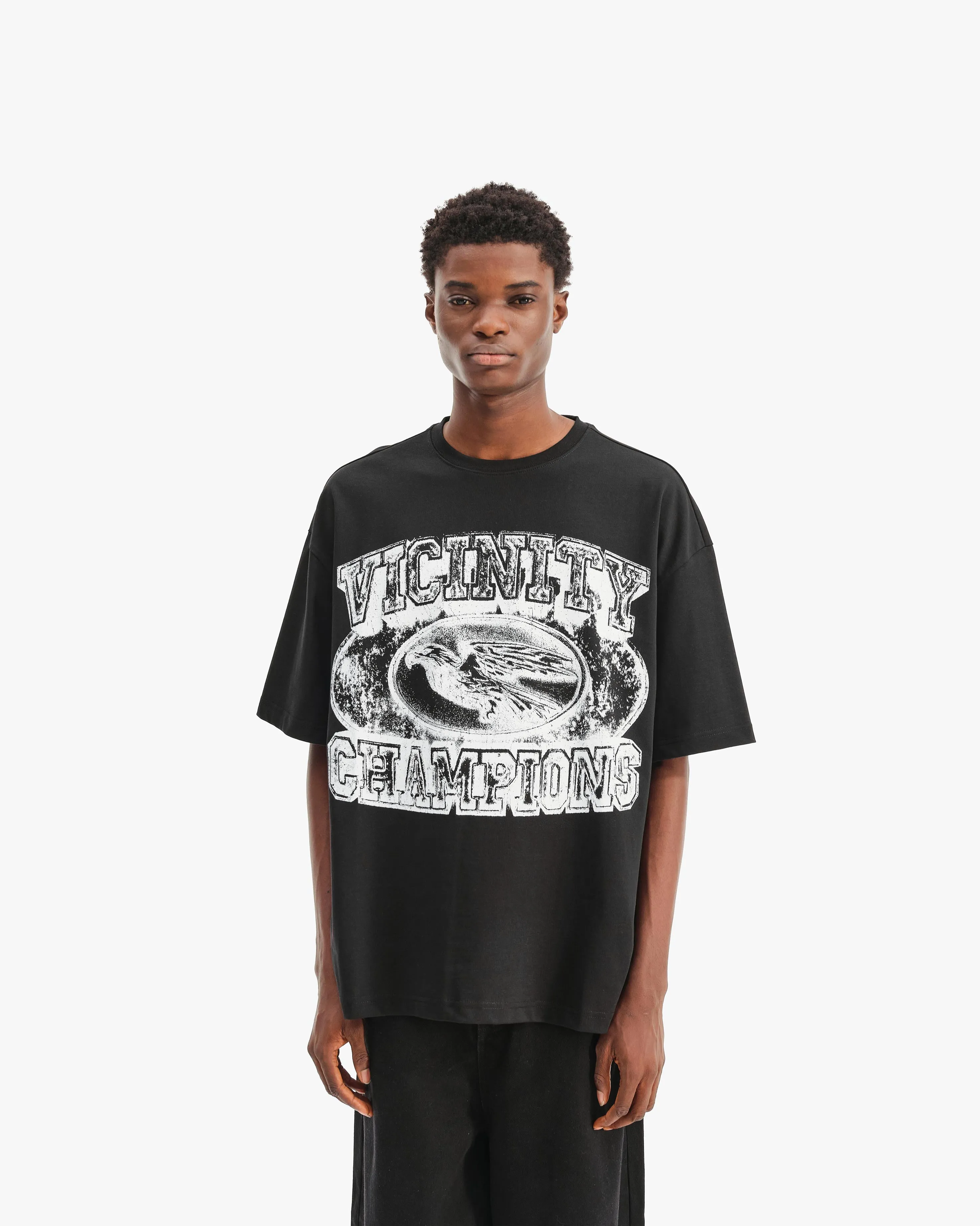 CHAMP EMBLEM TEE WHITE/BLACK sold by vicinity product image thumbnail 2