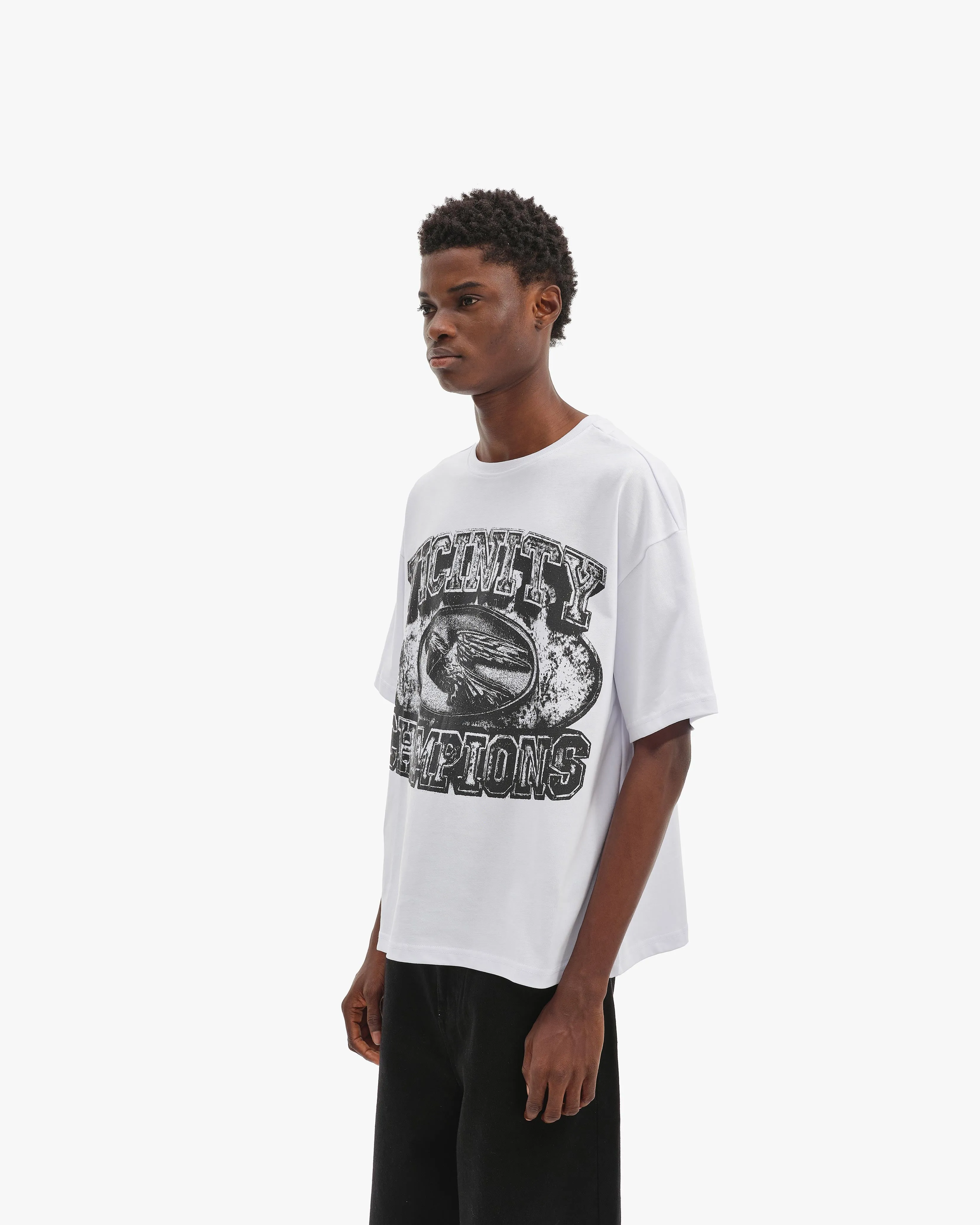 CHAMP EMBLEM TEE BLACK/WHITE sold by vicinity product image thumbnail 3