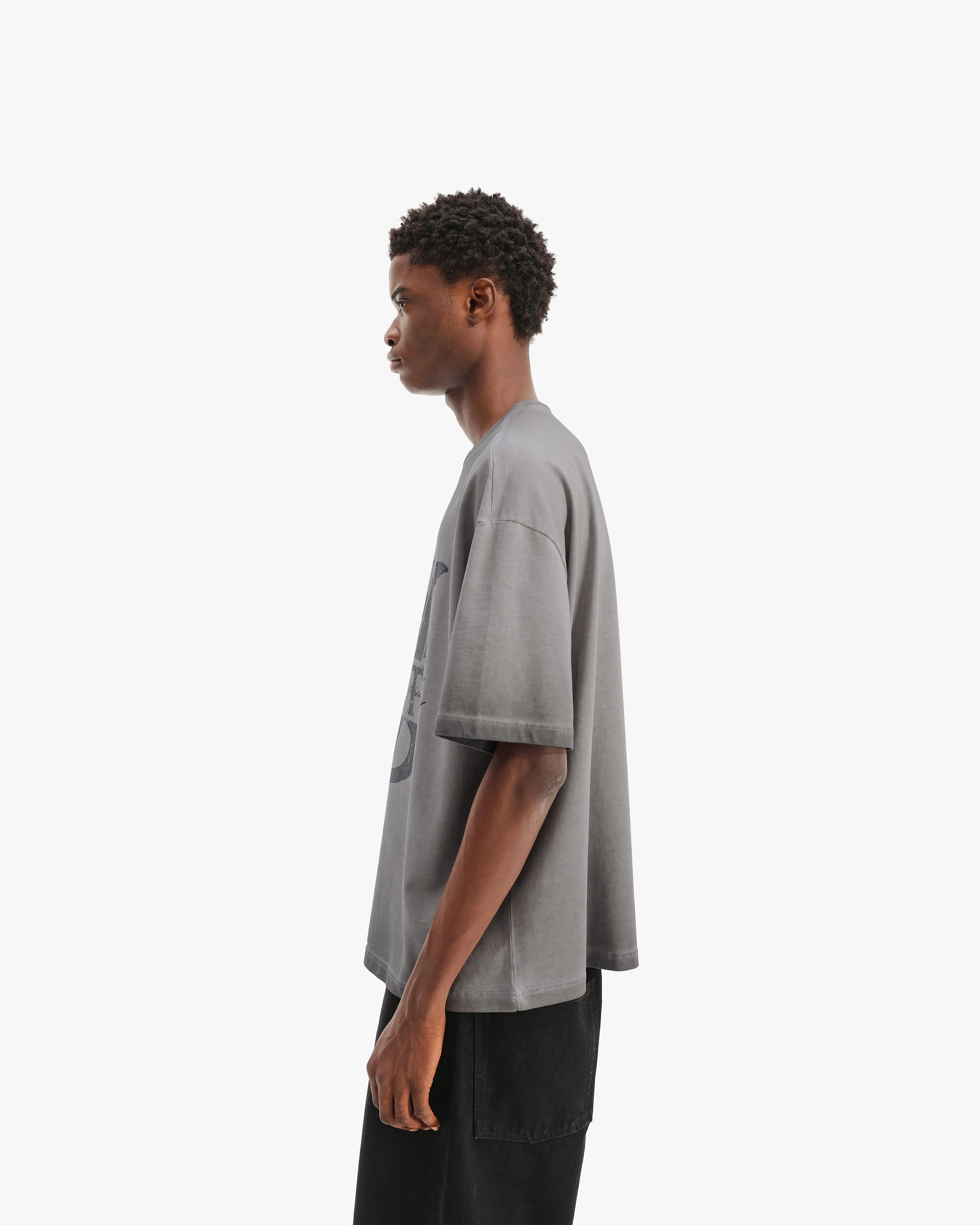 INITIALS TEE DARK GREY sold by vicinity product image thumbnail 4