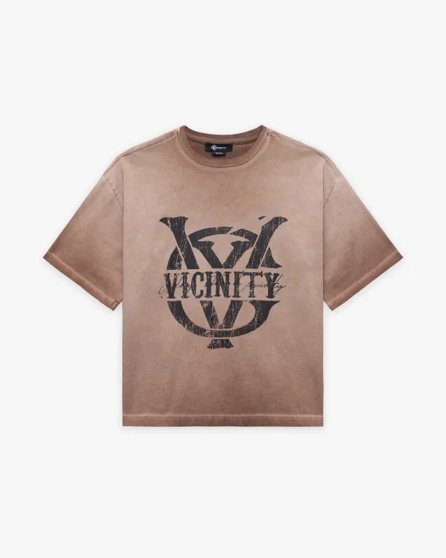 INITIALS TEE BROWN sold by vicinity