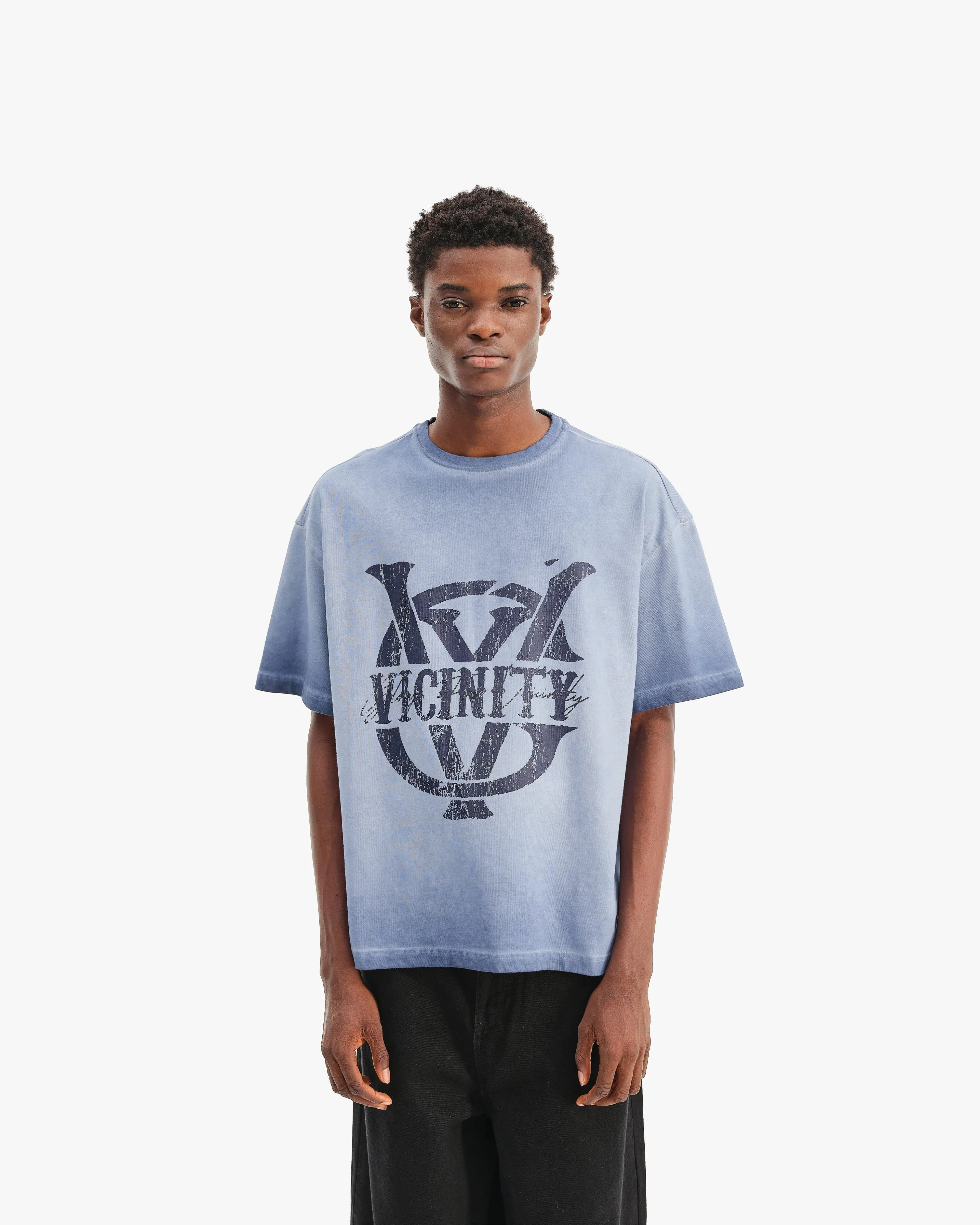 INITIALS TEE BLUE sold by vicinity product image thumbnail 2