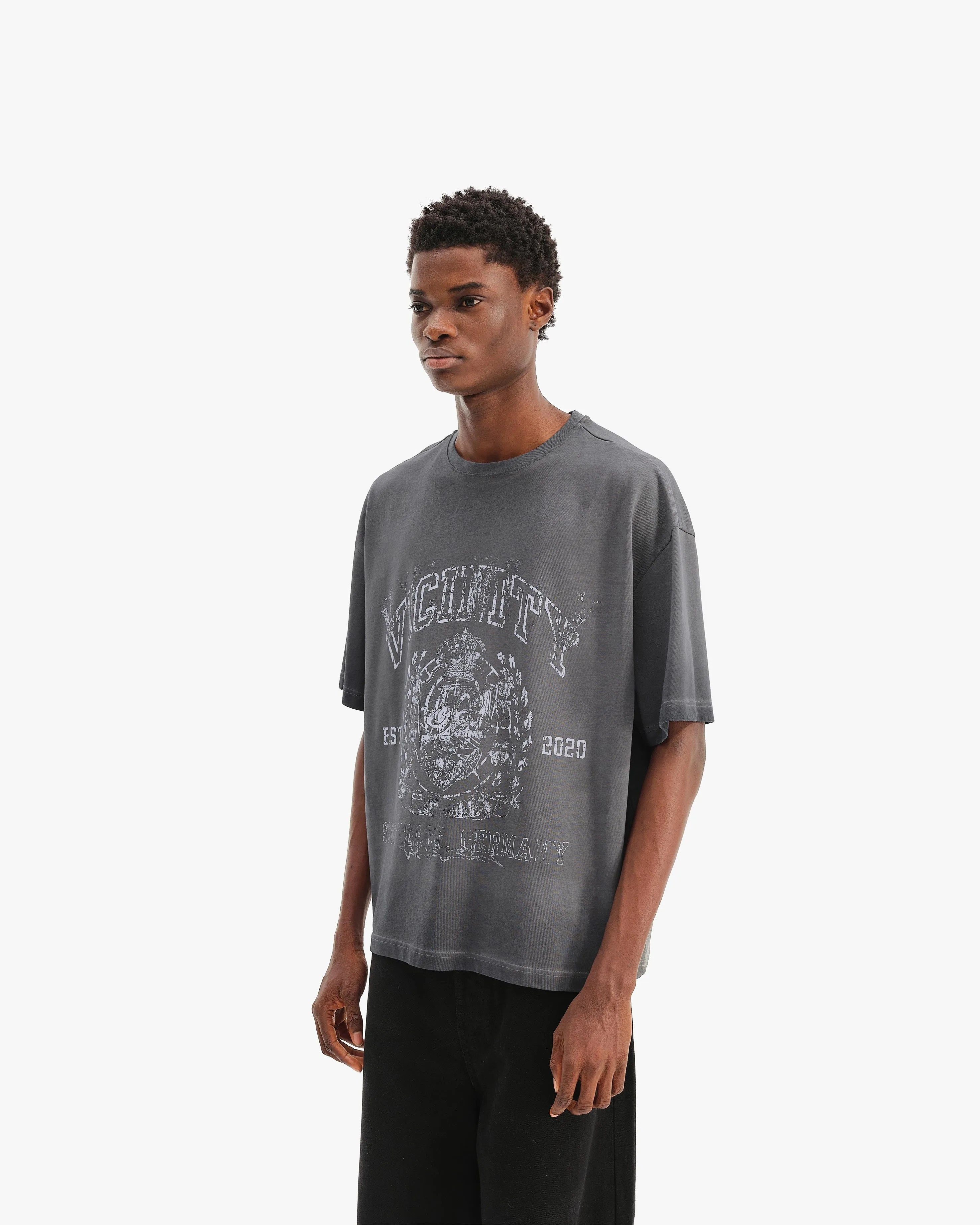 EMBLEM TEE ANTHRACITE sold by vicinity product image thumbnail 3