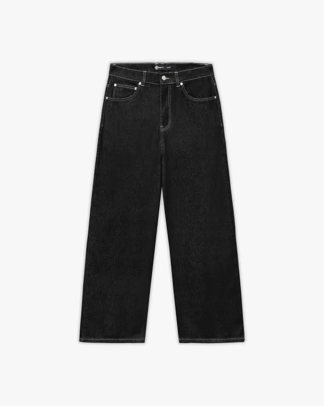 VOLUME DENIM RAW BLACK sold by vicinity
