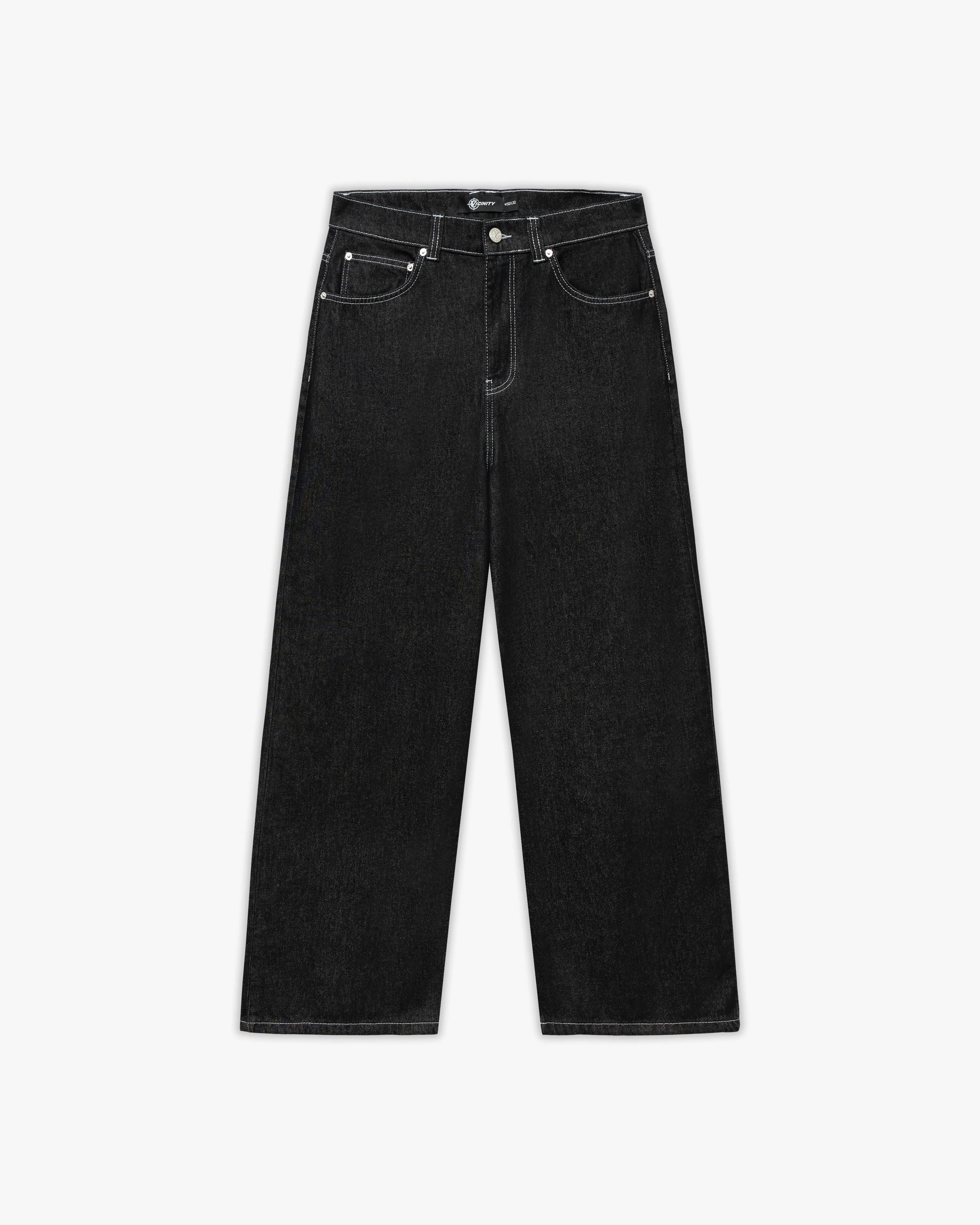 VOLUME DENIM RAW BLACK sold by vicinity