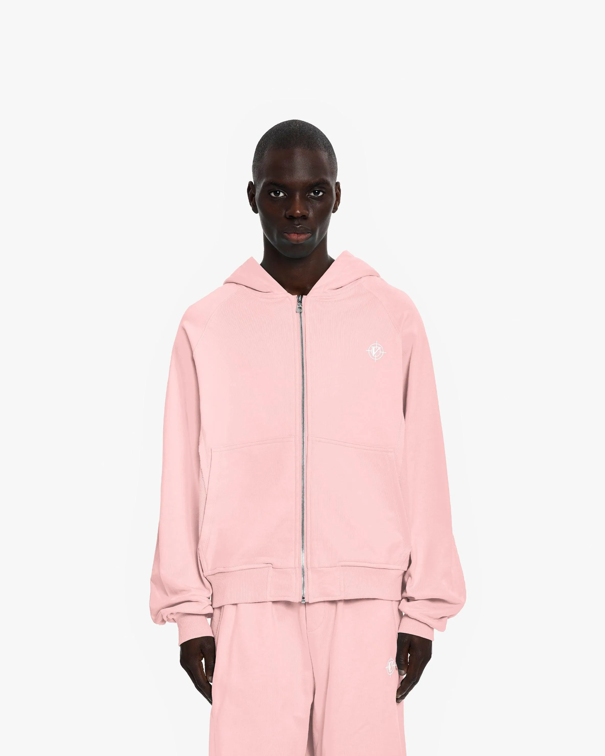 INSIDE OUT ZIP HOODIE PINK sold by vicinity product image thumbnail 2