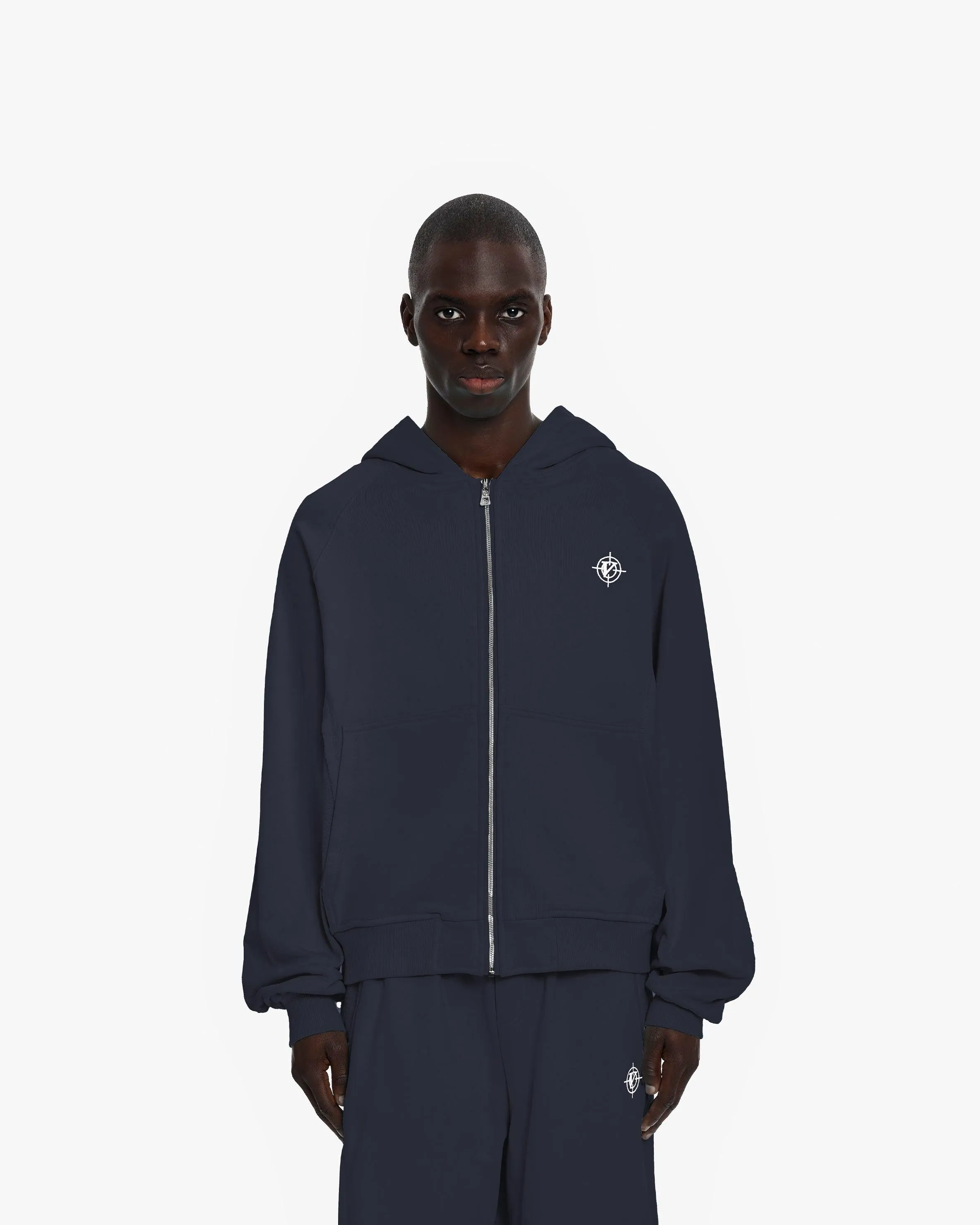 INSIDE OUT ZIP HOODIE NAVY sold by vicinity product image thumbnail 2