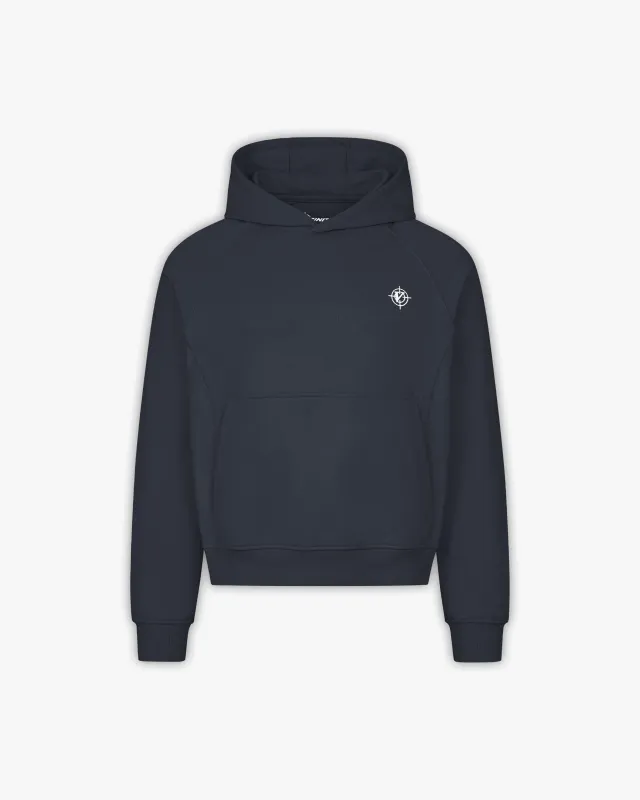 INSIDE OUT HOODIE NAVY sold by vicinity