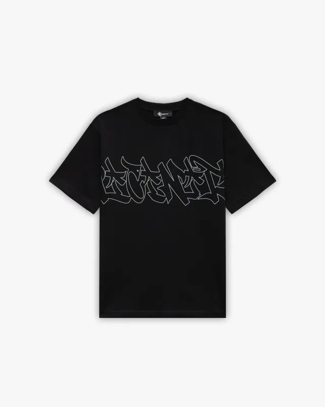 GRAFFITI TEE BLACK sold by vicinity