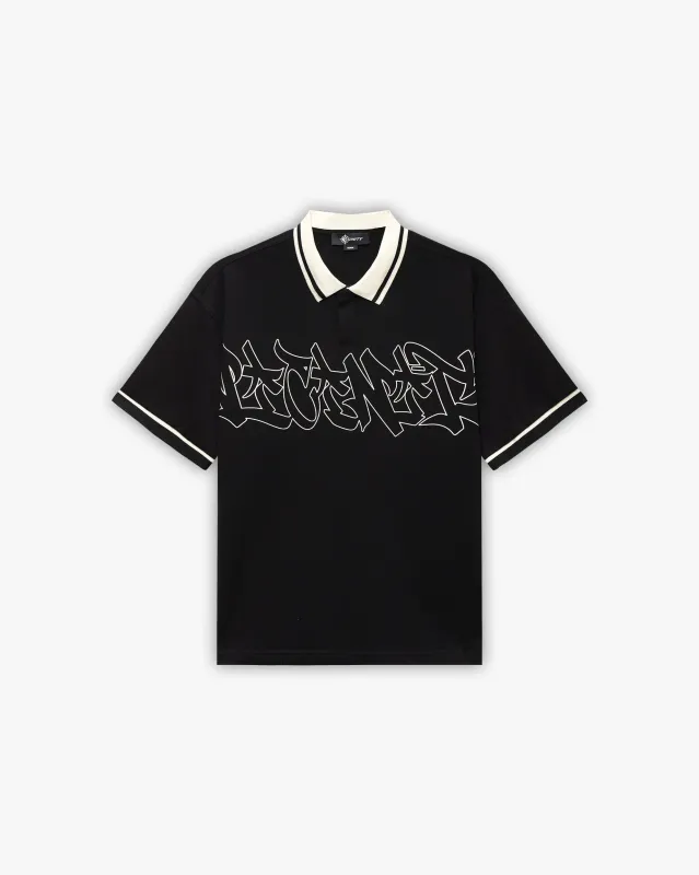 GRAFFITI POLO BLACK sold by vicinity