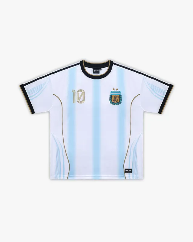 ARGENTINA 26 JERSEY WHITE made by vicinity