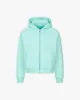 INSIDE OUT ZIP HOODIE TURQUOISE sold by vicinity